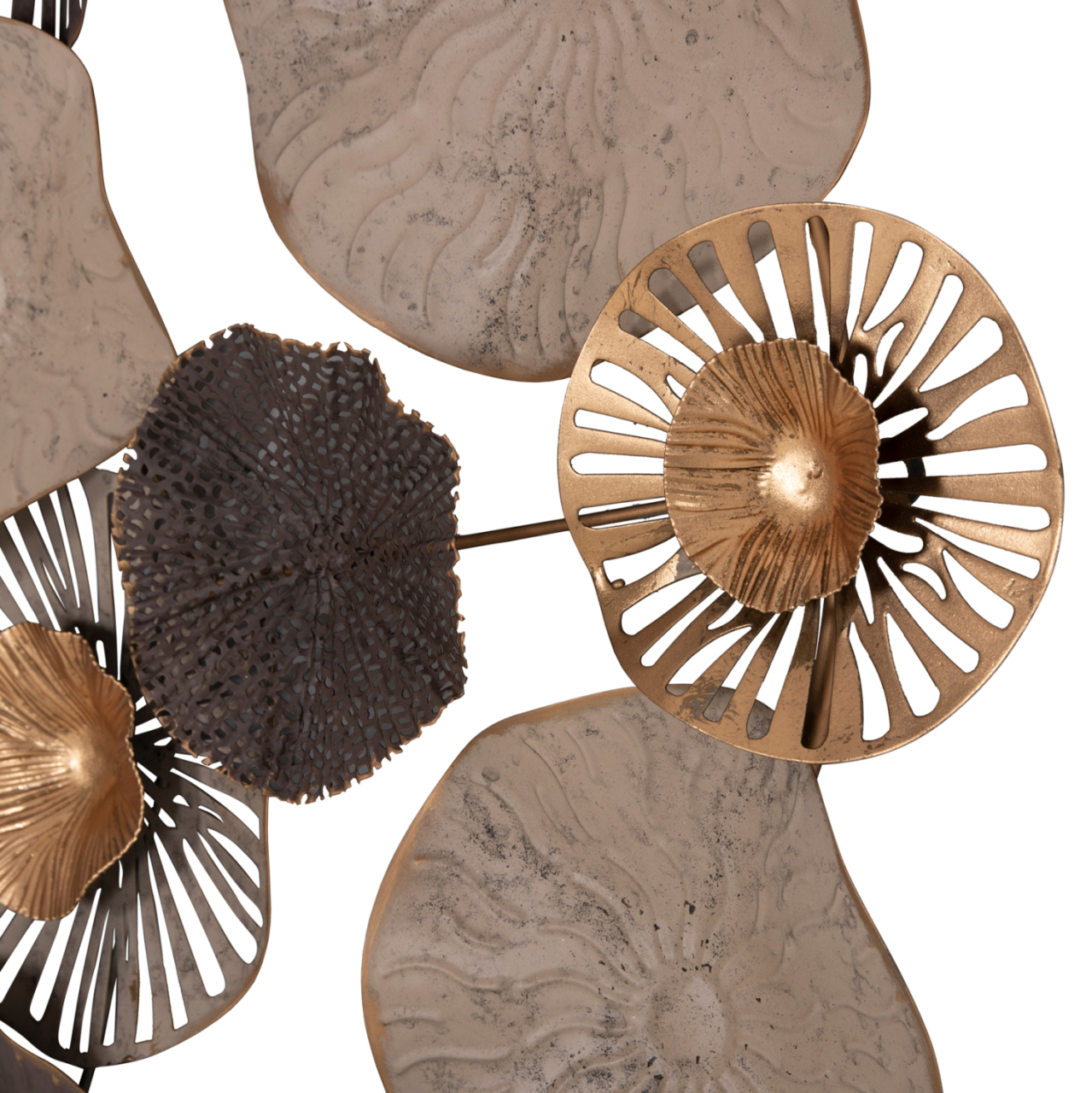 METALLIC WALL DECORATION HM7163 BROWN ECRU GOLD 69x8x69Y cm. [4]