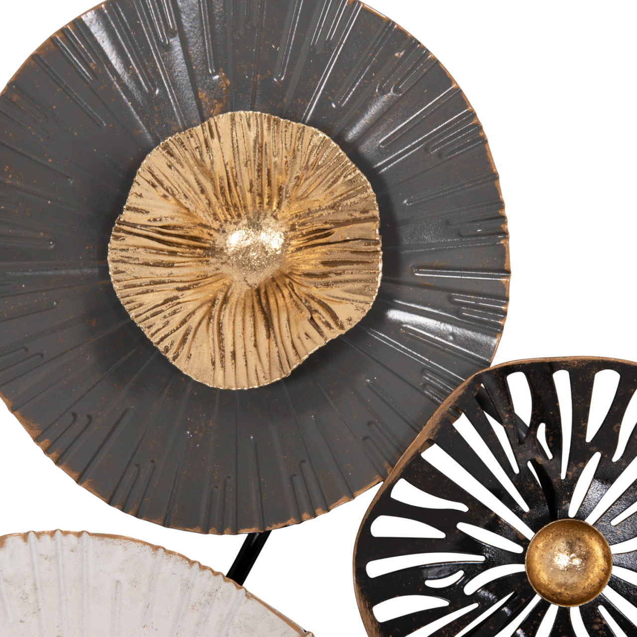 METALLIC WALL DECORATION HM7170 GRAY ECRU GOLD 88x7x51Y cm. [5]
