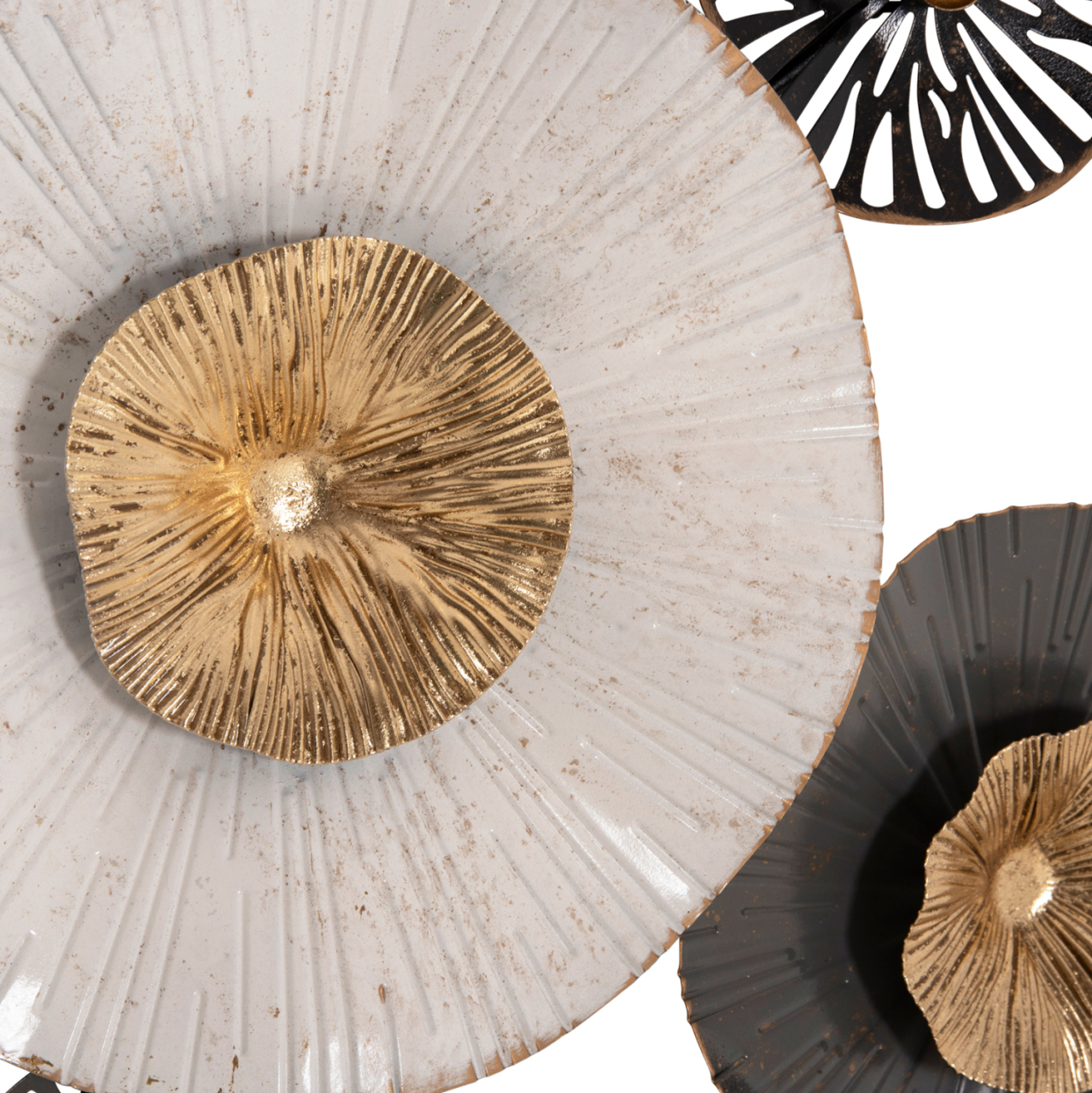 METALLIC WALL DECORATION HM7170 GRAY ECRU GOLD 88x7x51Y cm. [8]