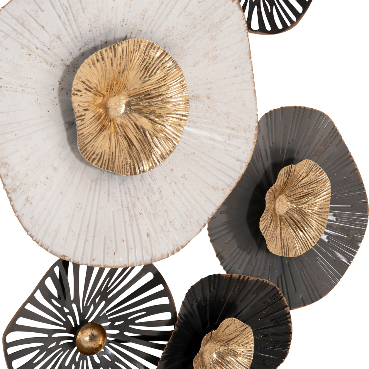 METALLIC WALL DECORATION HM7170 GRAY ECRU GOLD 88x7x51Y cm. [6]