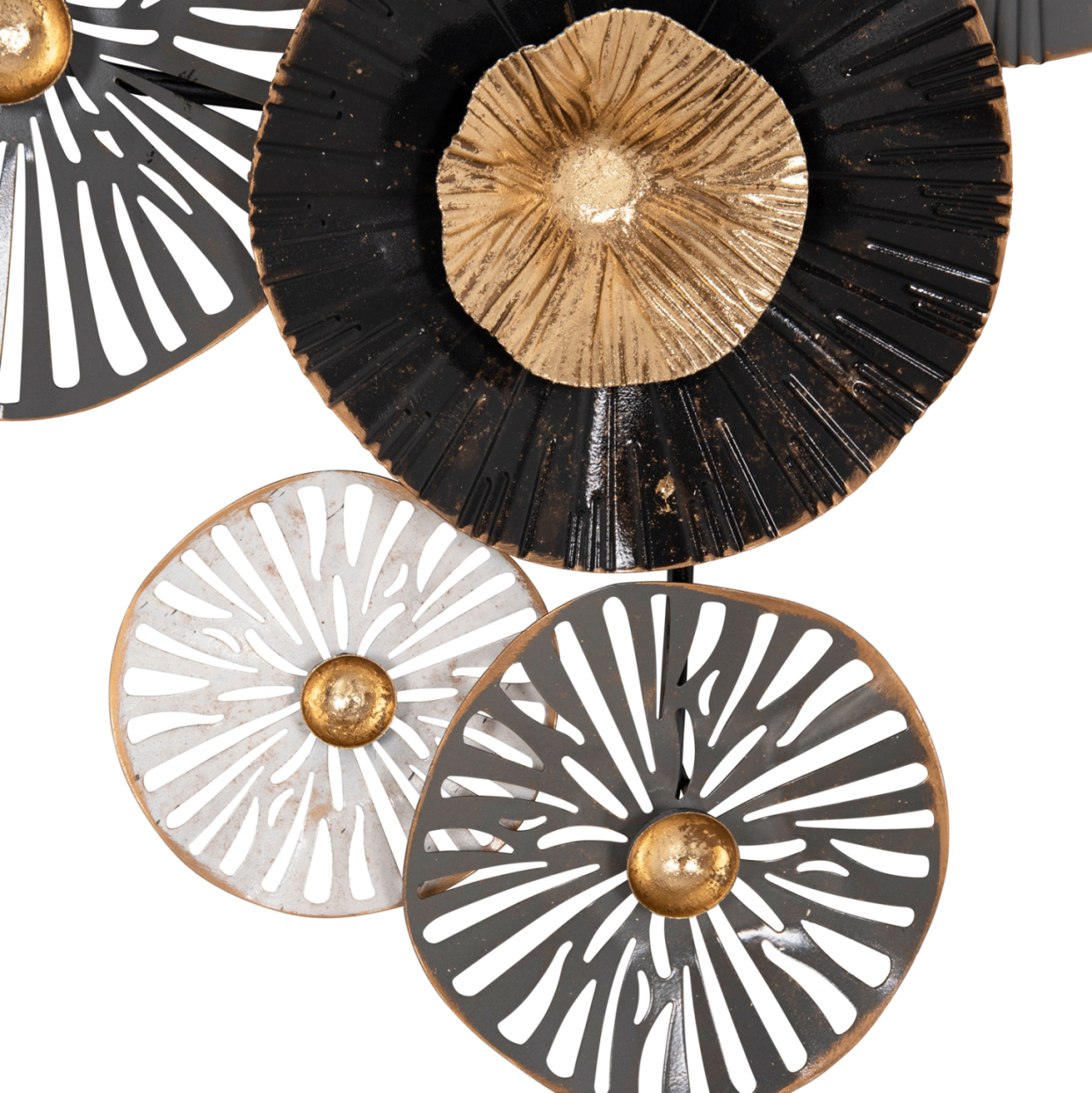 METALLIC WALL DECORATION HM7170 GRAY ECRU GOLD 88x7x51Y cm. [7]