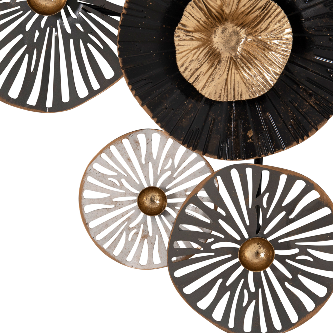 METALLIC WALL DECORATION HM7170 GRAY ECRU GOLD 88x7x51Y cm. [10]