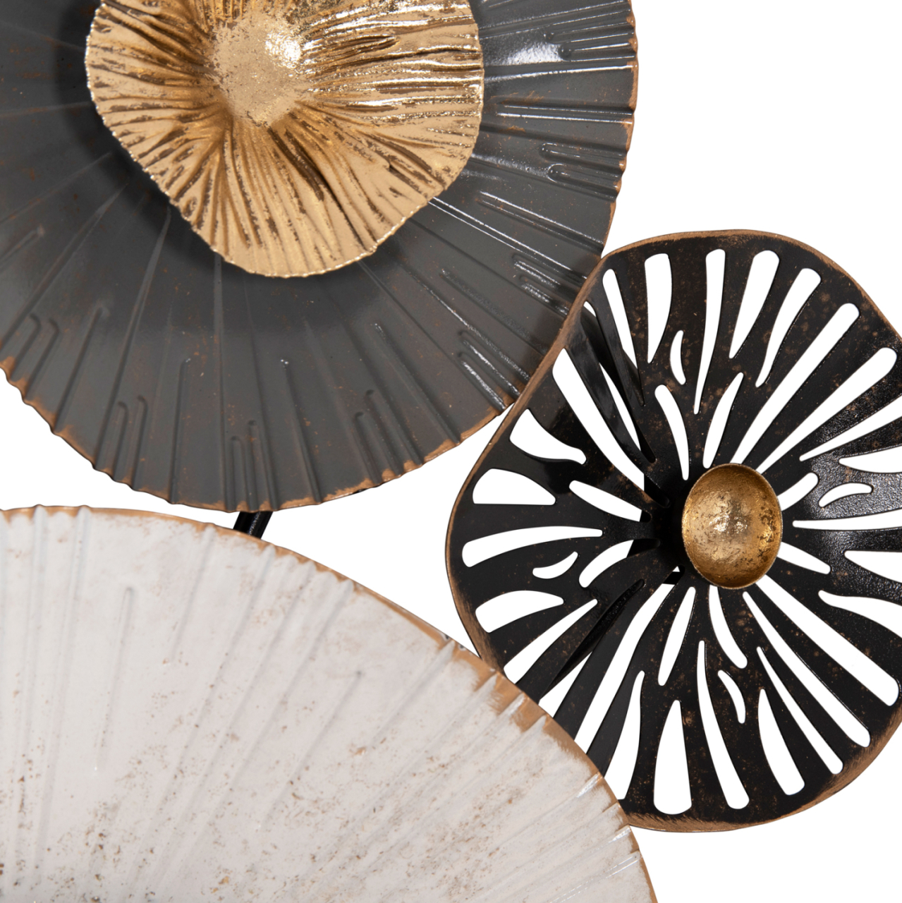 METALLIC WALL DECORATION HM7170 GRAY ECRU GOLD 88x7x51Y cm. [9]
