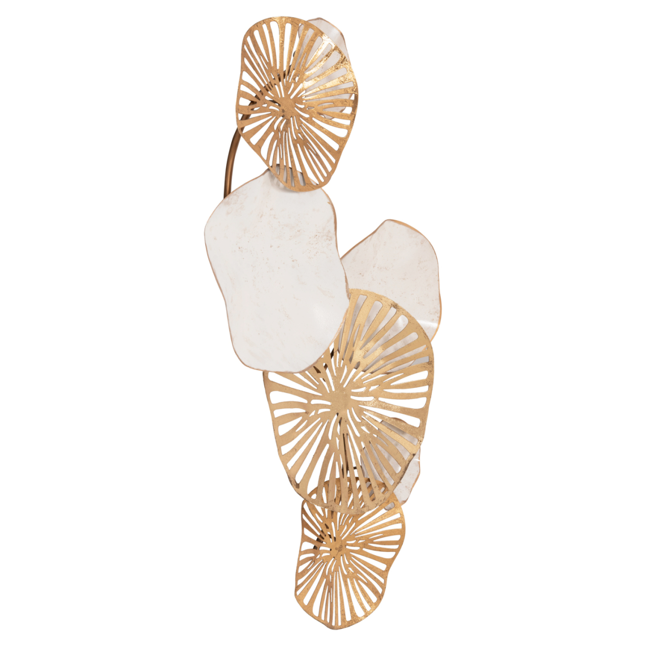 METALLIC WALL DECORATION HM7177 GOLD WHITE 74x10x38Η cm. [7]