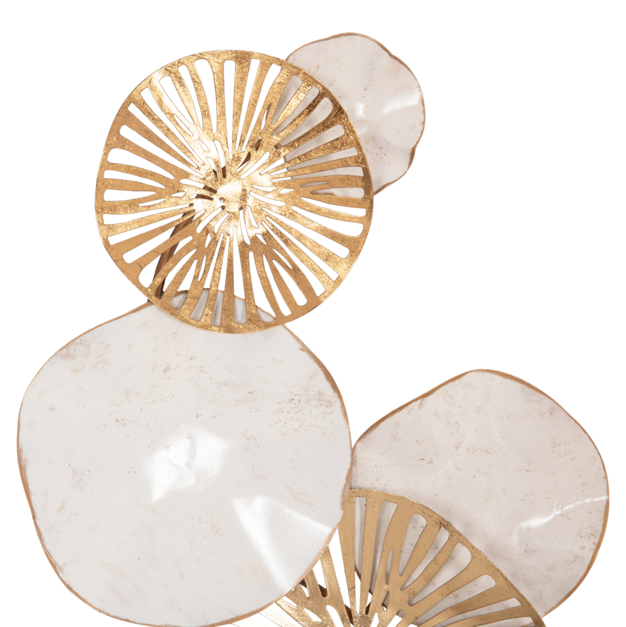METALLIC WALL DECORATION HM7177 GOLD WHITE 74x10x38Η cm. [4]