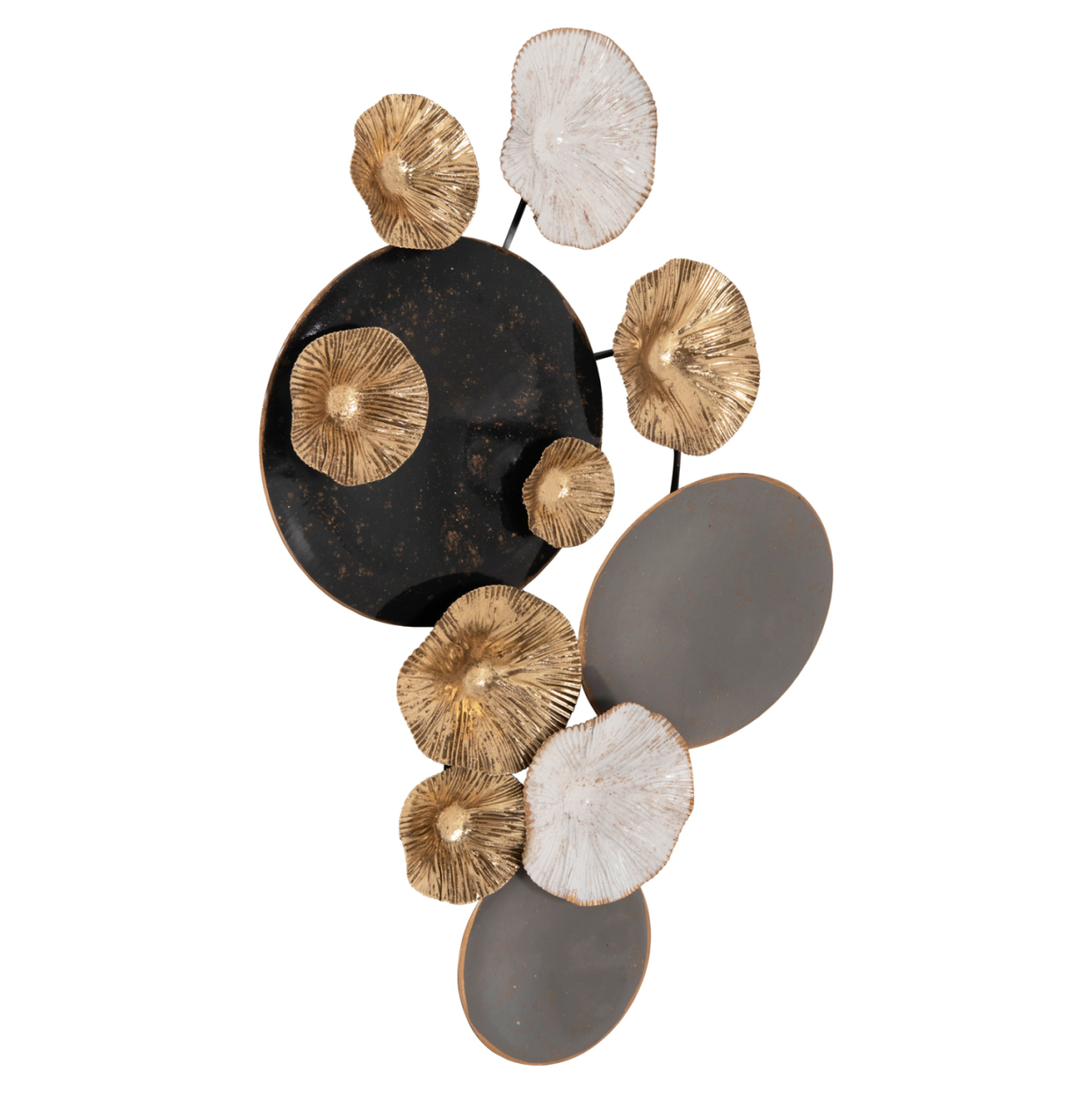 METALLIC WALL DECORATION HM7179 GRAY GOLD 66x6x38Y cm. [6]