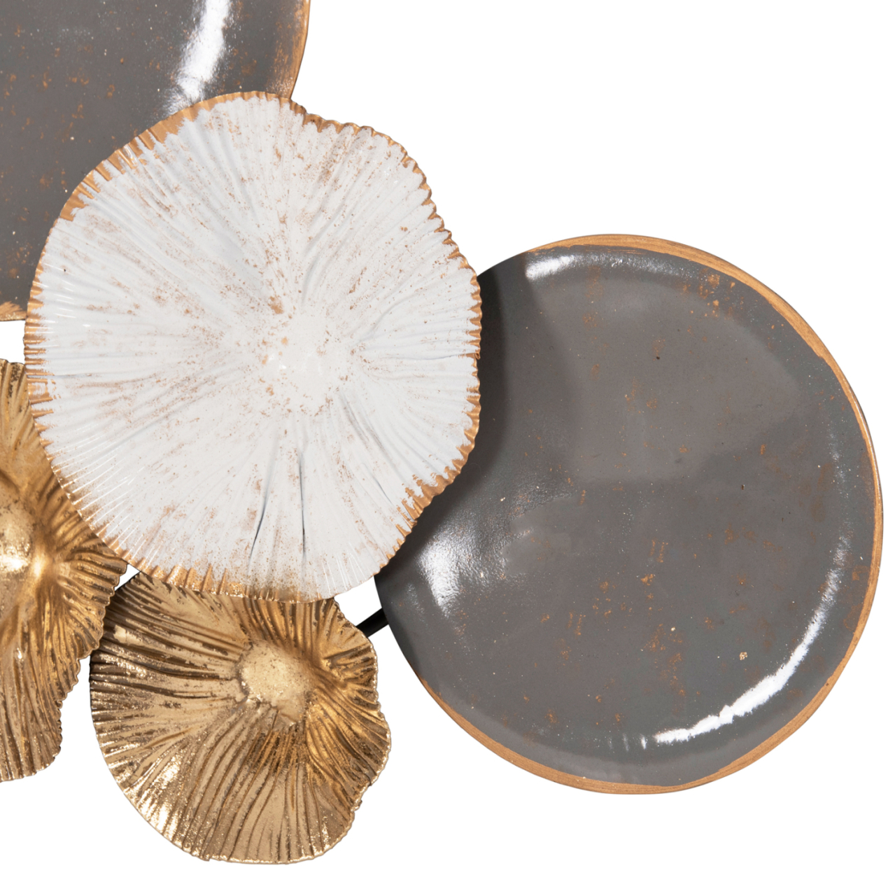 METALLIC WALL DECORATION HM7179 GRAY GOLD 66x6x38Y cm. [8]