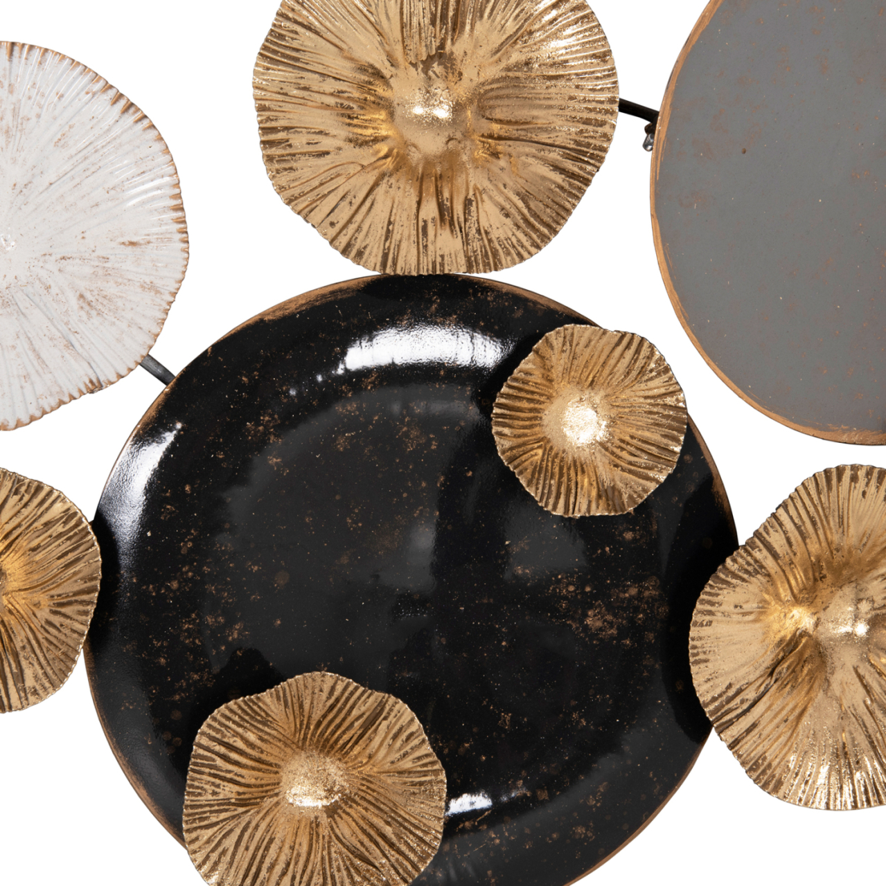METALLIC WALL DECORATION HM7179 GRAY GOLD 66x6x38Y cm. [9]