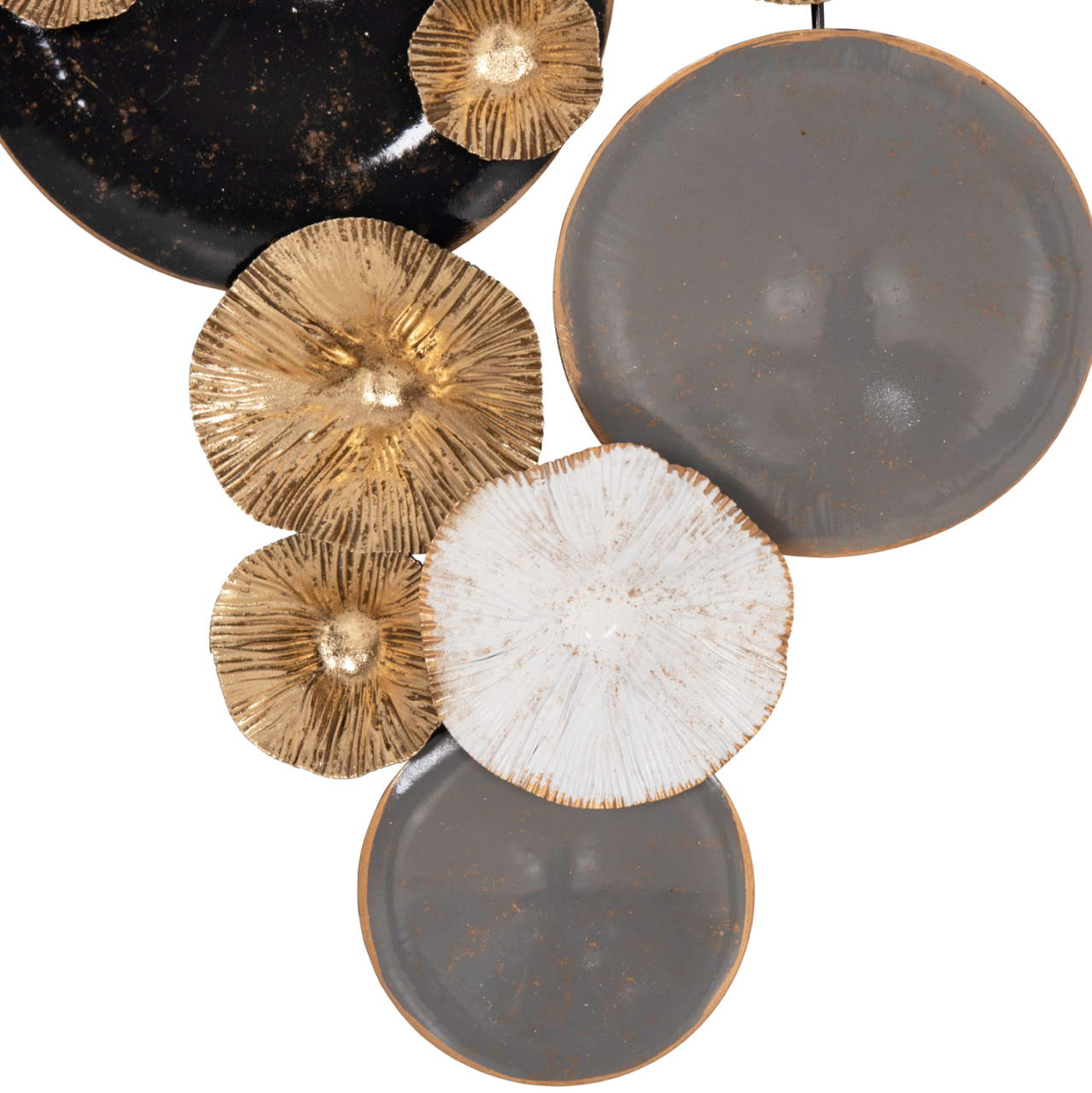 METALLIC WALL DECORATION HM7179 GRAY GOLD 66x6x38Y cm. [5]