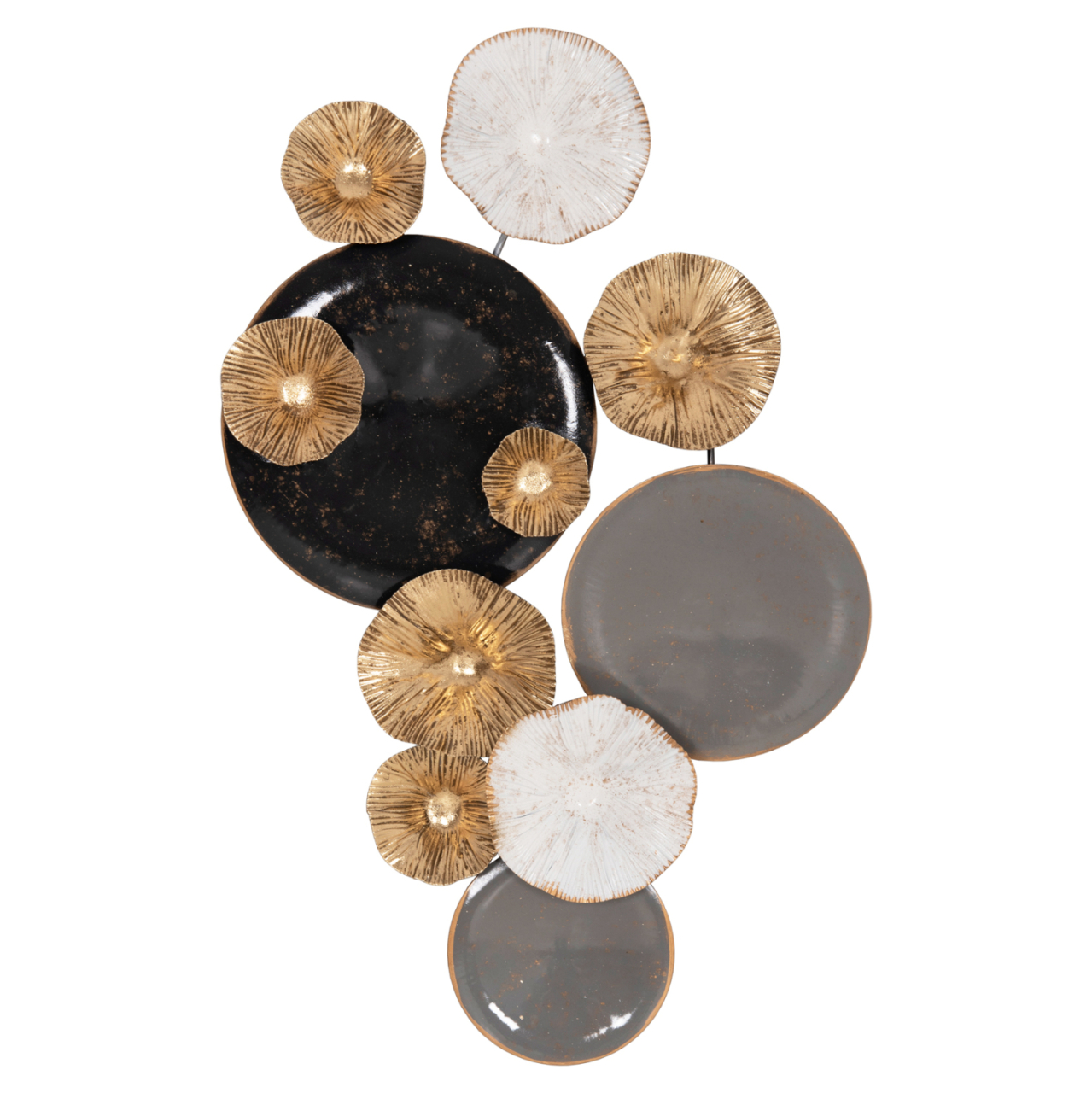 METALLIC WALL DECORATION HM7179 GRAY GOLD 66x6x38Y cm. [3]