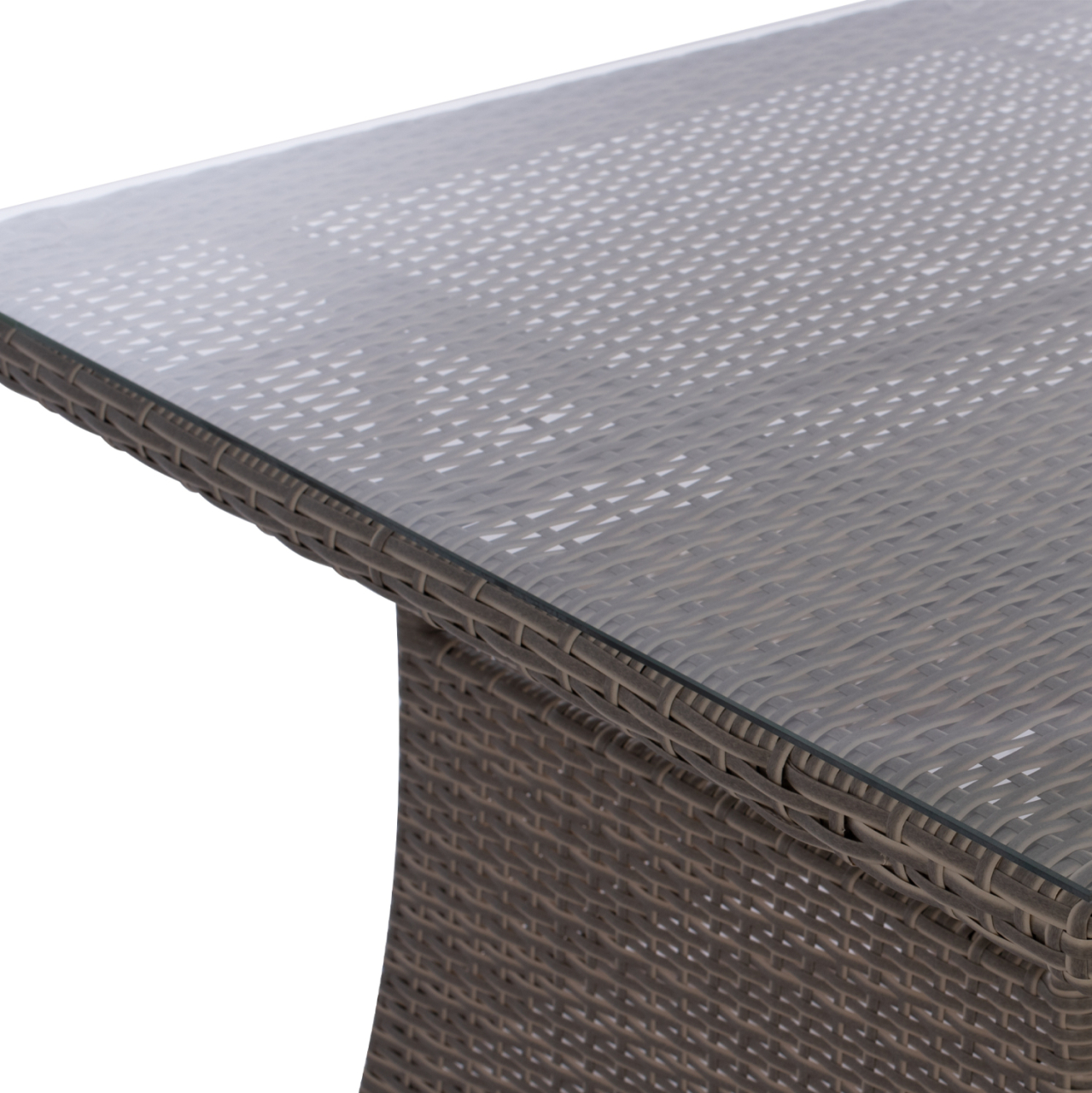 ΤΡΑΠΕΖΙ ΜΕΤΑΛΛΙΚΟ MINSK RATTAN ΓΚΡΙ HM5507.01 150x90x75Υ εκ. [4]