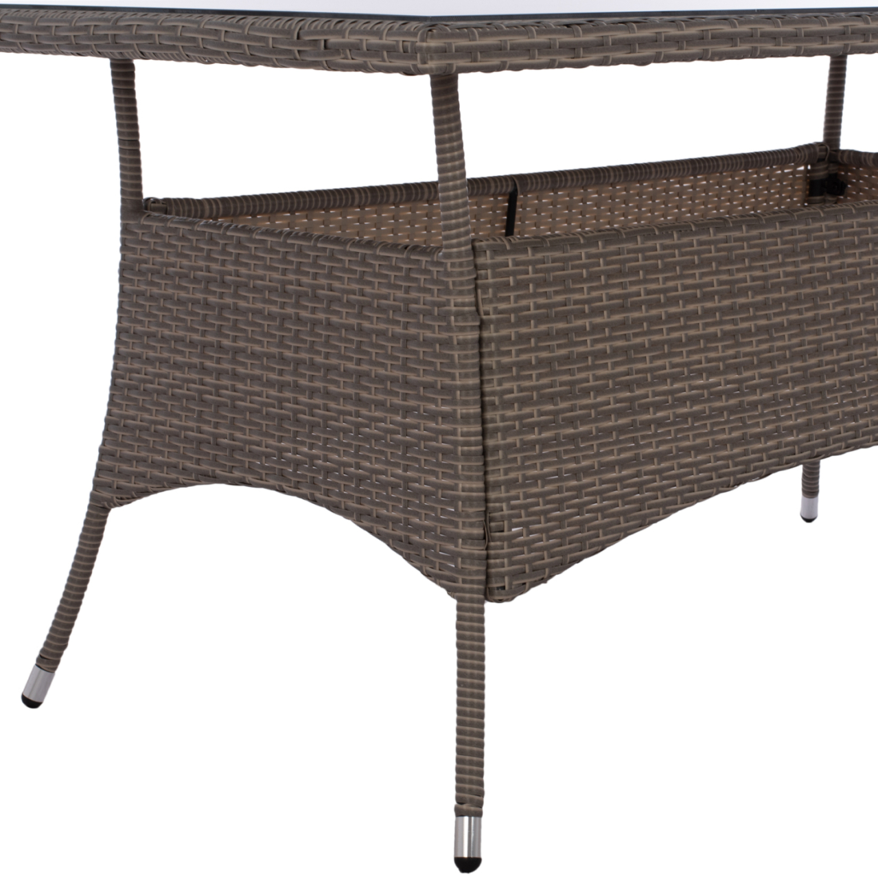 ΤΡΑΠΕΖΙ ΜΕΤΑΛΛΙΚΟ MINSK RATTAN ΓΚΡΙ HM5507.01 150x90x75Υ εκ. [5]