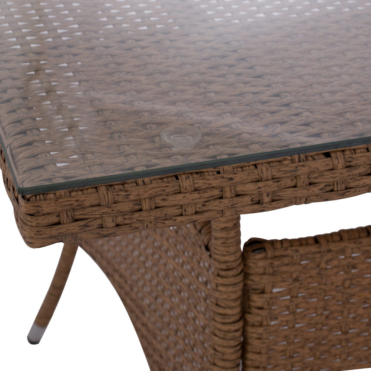 ΤΡΑΠΕΖΙ ΜΕΤΑΛΛΙΚΟ MINSK RATTAN ΜΠΕΖ ΚΑΦΕ HM5507.02 150x90x75 εκ. [6]
