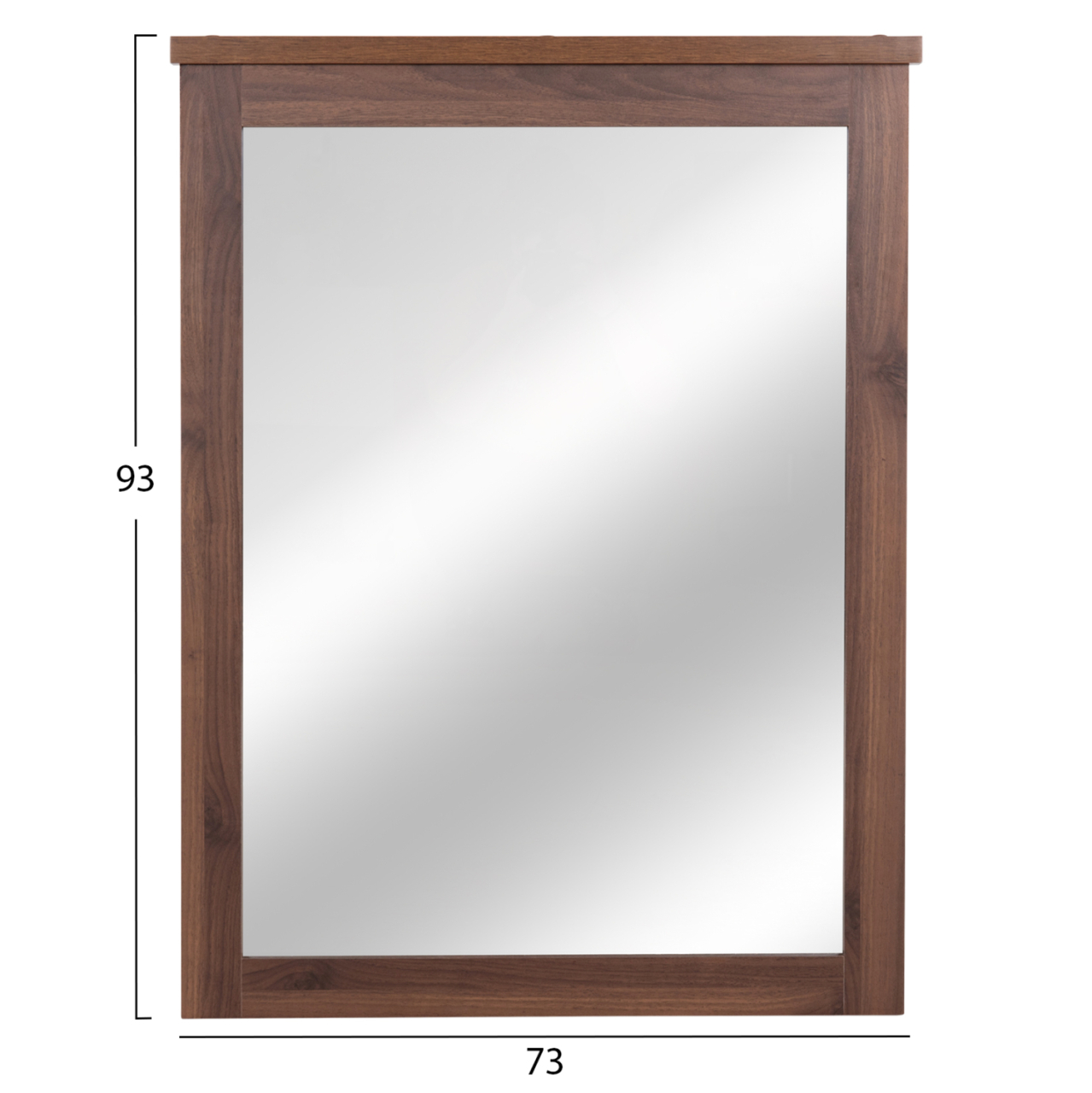 MIRROR CARYS HM314.11 MELAMINE IN WALNUT 73x4(thickness)x93Hcm. [2]