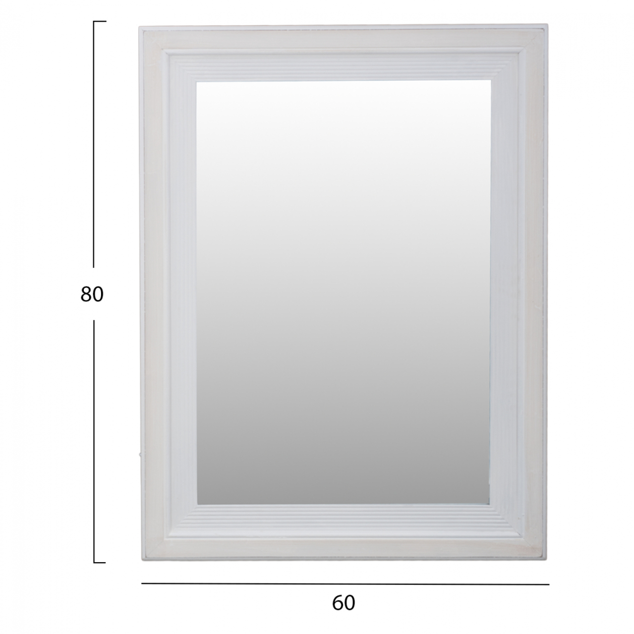 MIRROR HM7191 WHITE PATINA 60Χ2Χ80 cm. [2]
