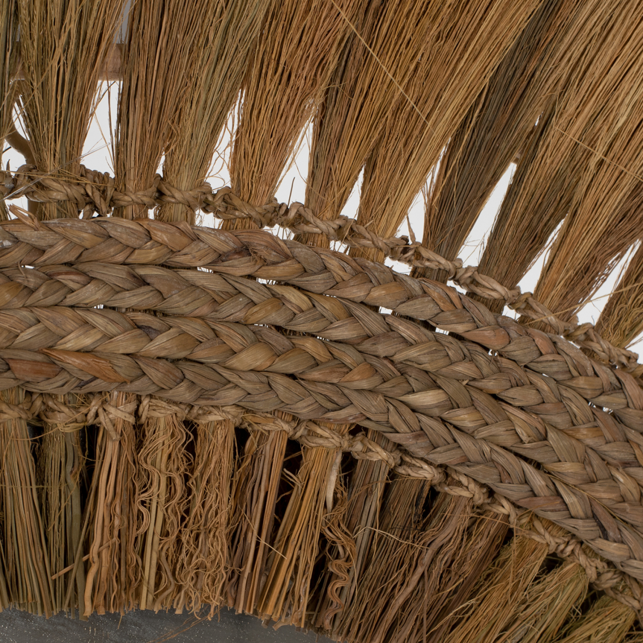 MIRROR ROUND RAYUNG GRASS FIBERS FRAME IN GREEN 130x4x130Hcm.HM7802 [5]
