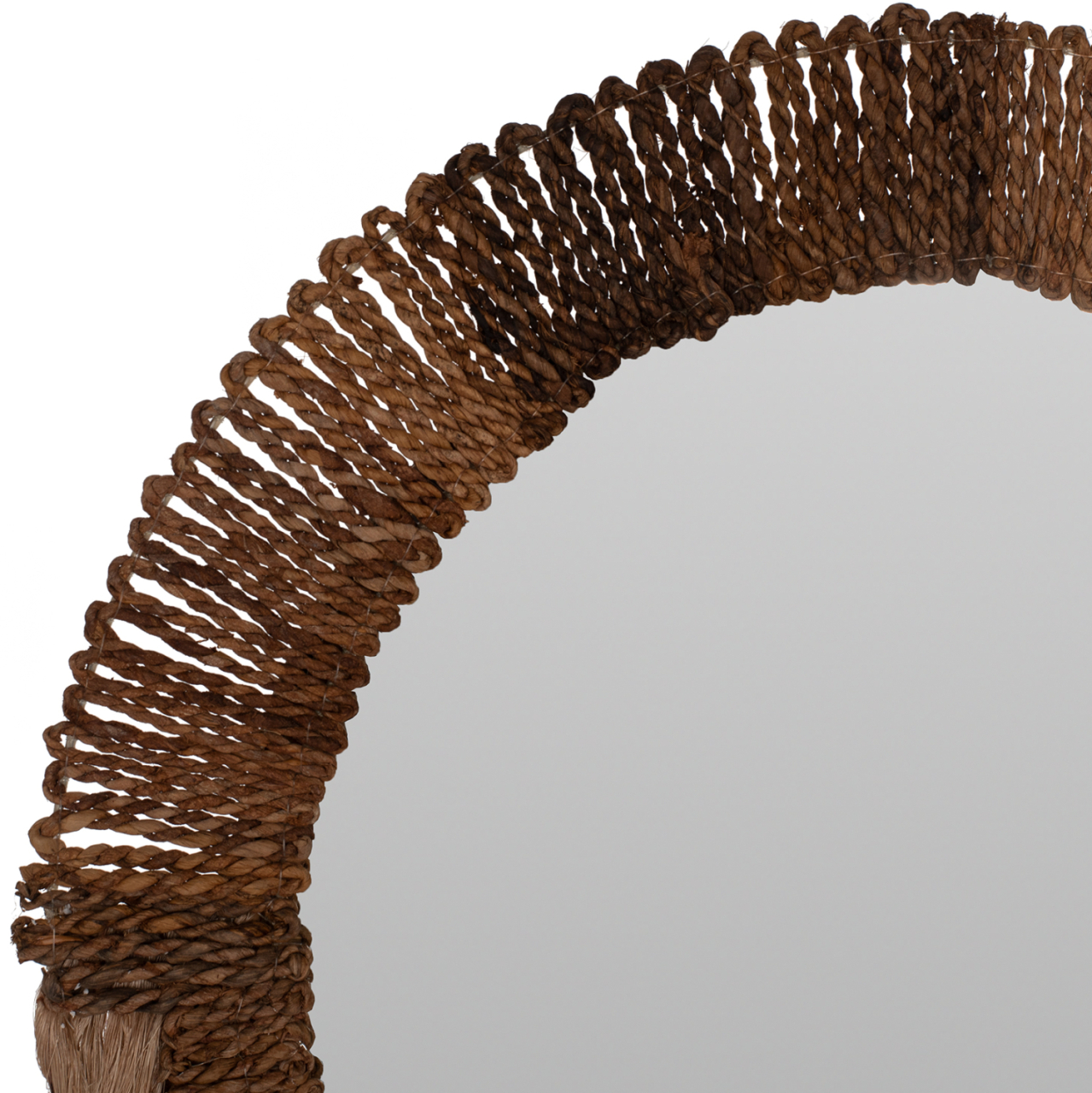 MIRROR ROUND WITH ABACA FIBER FRAME IN NATURAL COLOR 70x4x90Hcm.HM7804 [4]