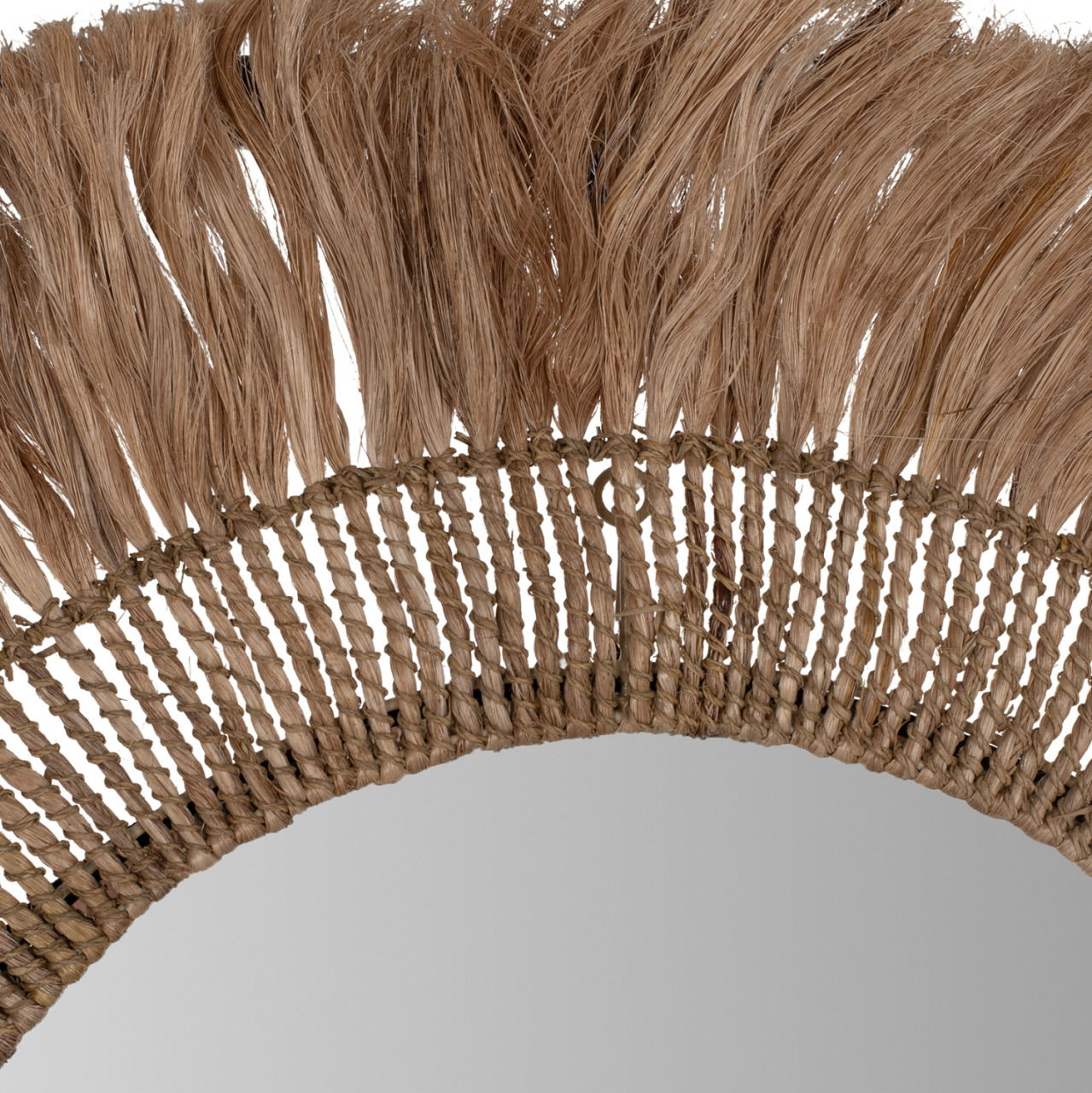 MIRROR ROUND WITH ABACA FIBER FRAME IN NATURAL COLOR 90x4x90Hcm.HM7736 [4]