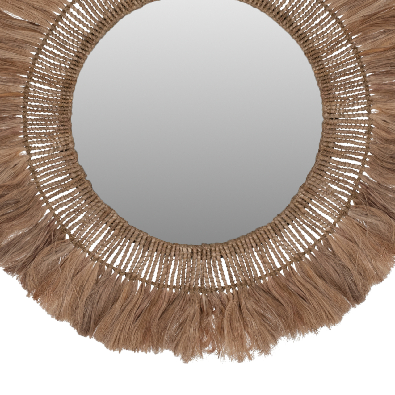 MIRROR ROUND WITH ABACA FIBER FRAME IN NATURAL COLOR 90x4x90Hcm.HM7736 [3]