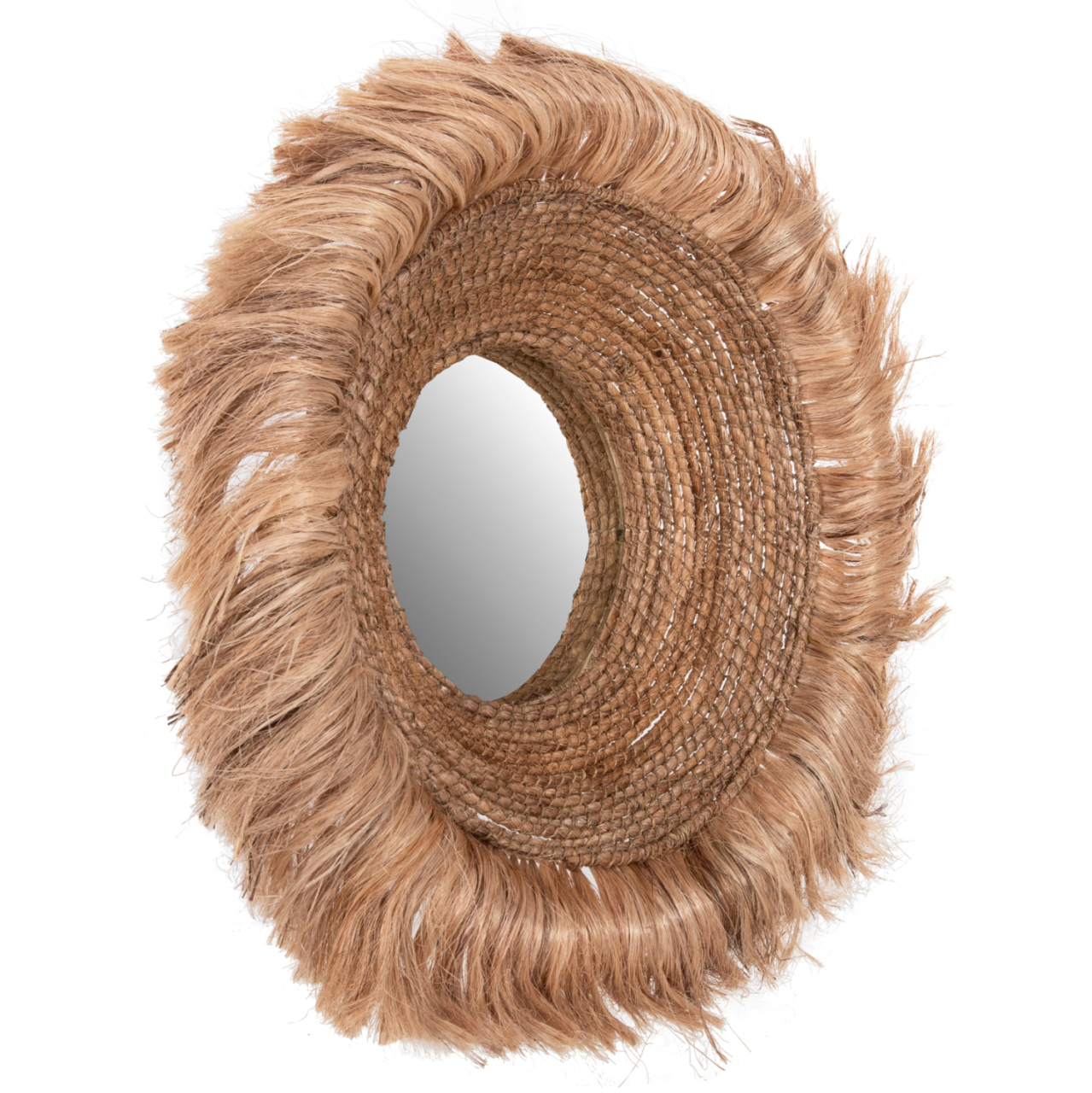 MIRROR ROUND WITH ABACA FIBERS IN NATURAL COLOR 85x17x85Hcm.HM7742 [3]