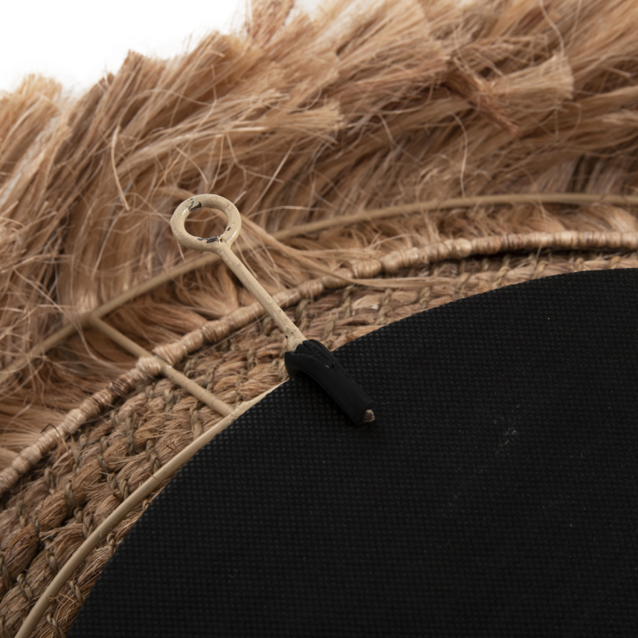 MIRROR ROUND WITH ABACA FIBERS IN NATURAL COLOR 85x17x85Hcm.HM7742 [6]