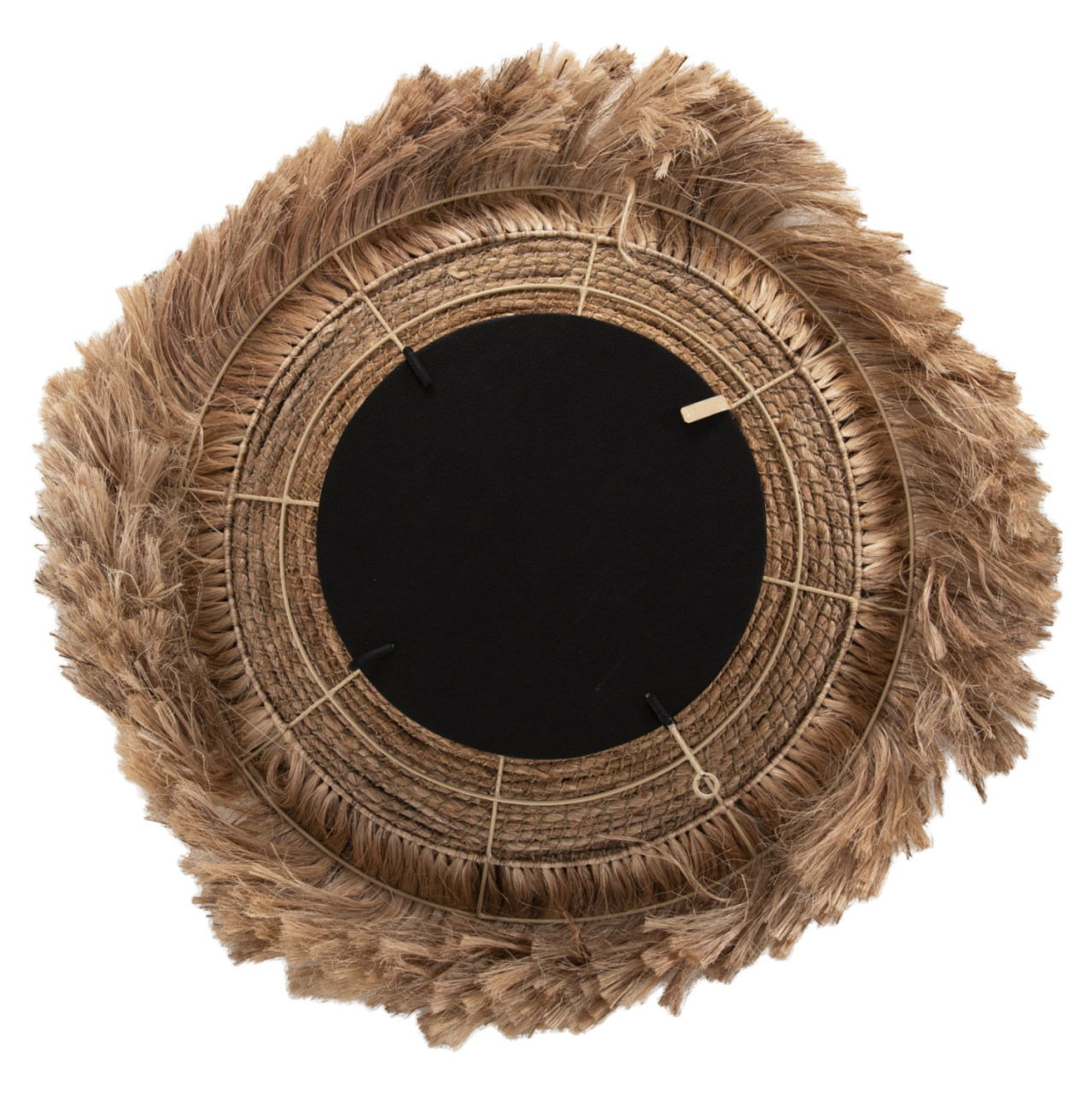 MIRROR ROUND WITH ABACA FIBERS IN NATURAL COLOR 85x17x85Hcm.HM7742 [7]