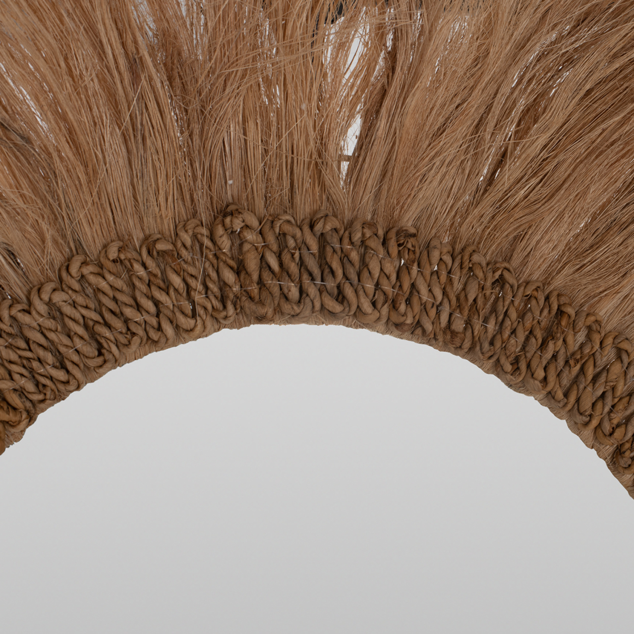 MIRROR ROUND WITH ABACA FRAME NATURAL COLOR 90x4,5x90Hcm.HM7730 [4]