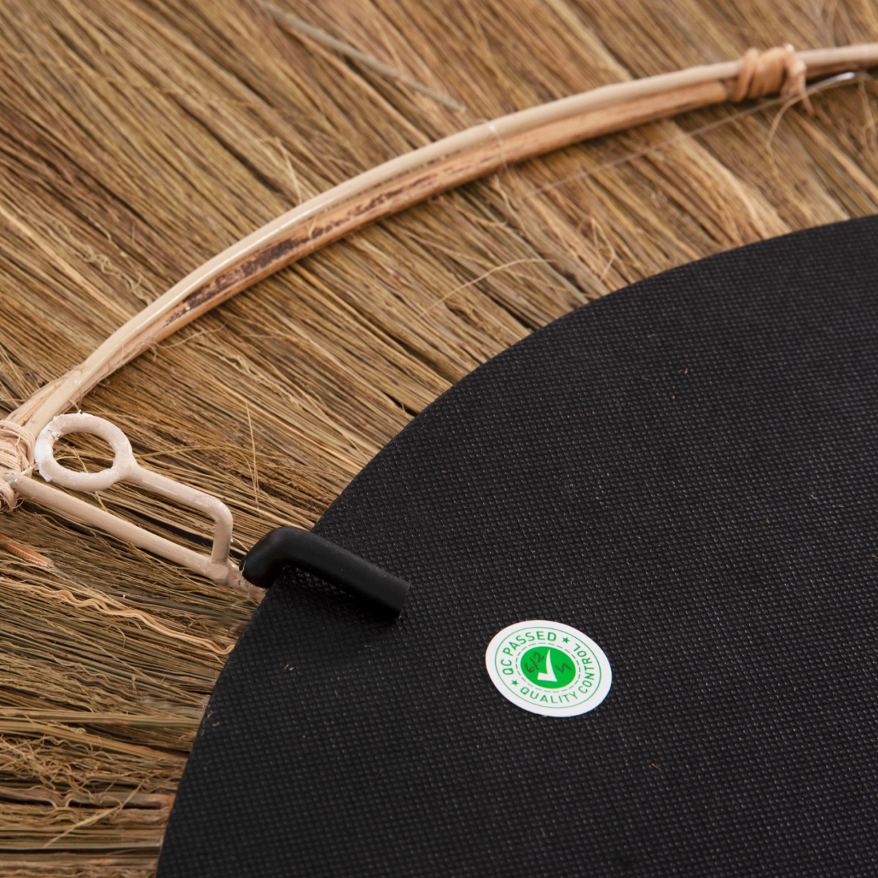 MIRROR ROUND WITH BANANA BARK FIBER FRAME IN NATURAL COLOR 130x4x130Hcm.HM7734 [5]