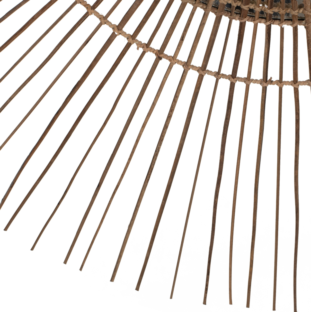 MIRROR ROUND WITH COCONUT STICKS FRAME IN NATURAL COLOR 120x4x120Hcm.HM7732 [6]