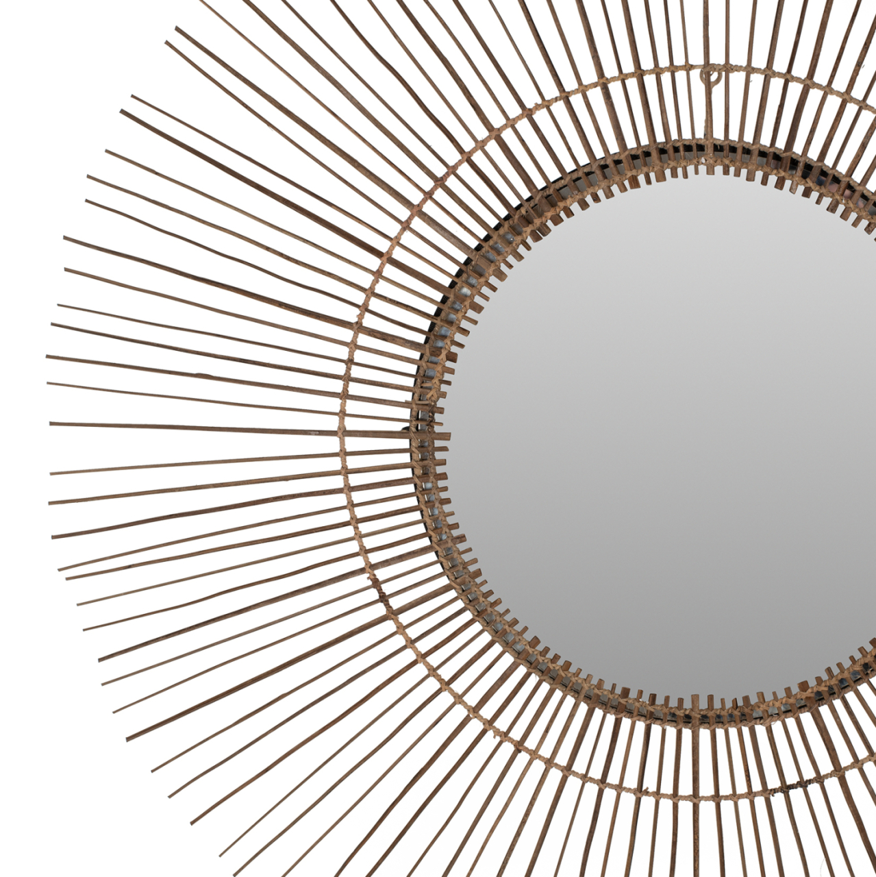 MIRROR ROUND WITH COCONUT STICKS FRAME IN NATURAL COLOR 120x4x120Hcm.HM7732 [4]