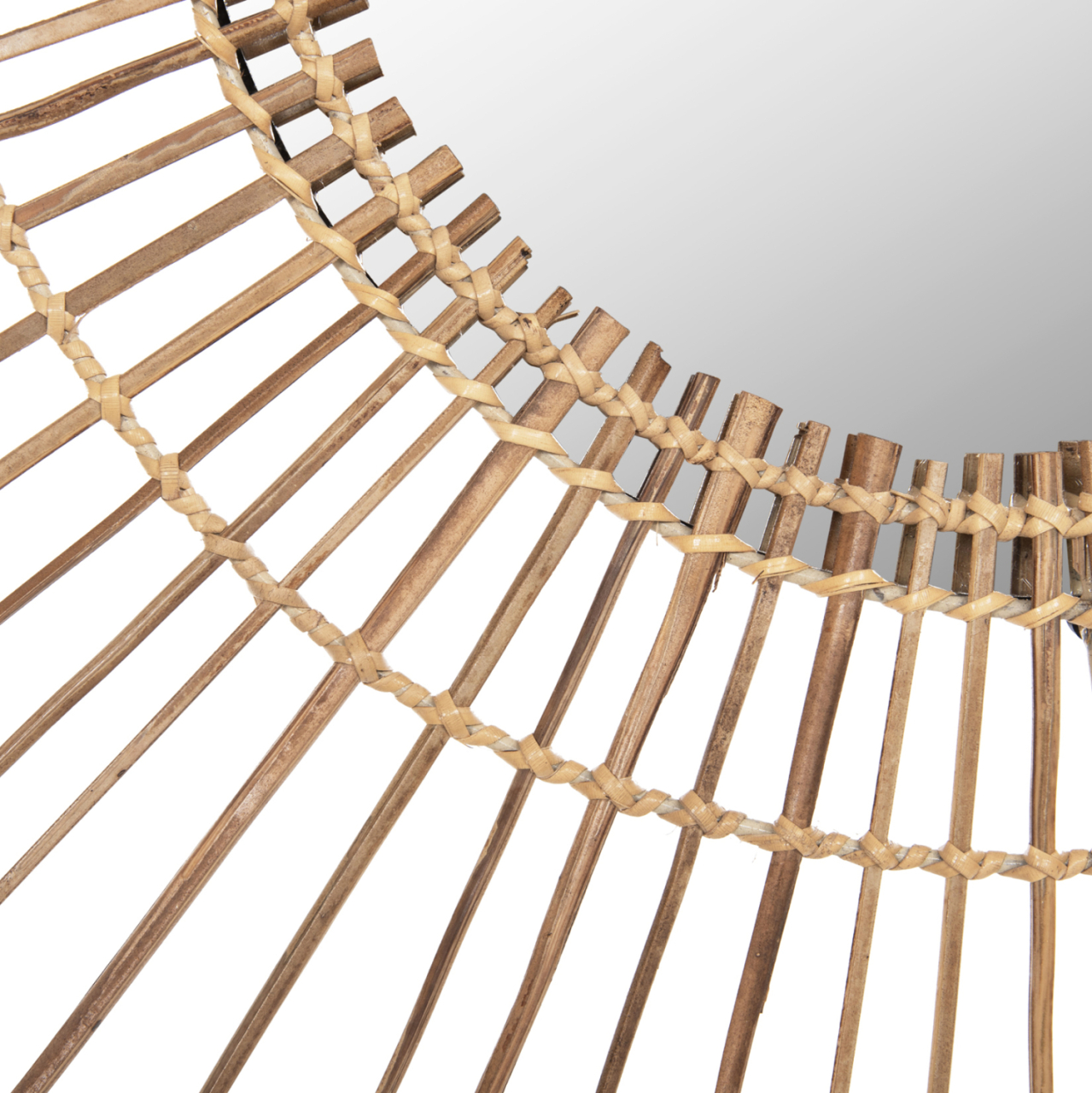 MIRROR ROUND WITH COCONUT STICKS FRAME NATURAL COLOR Φ85cm.HM7733 [5]