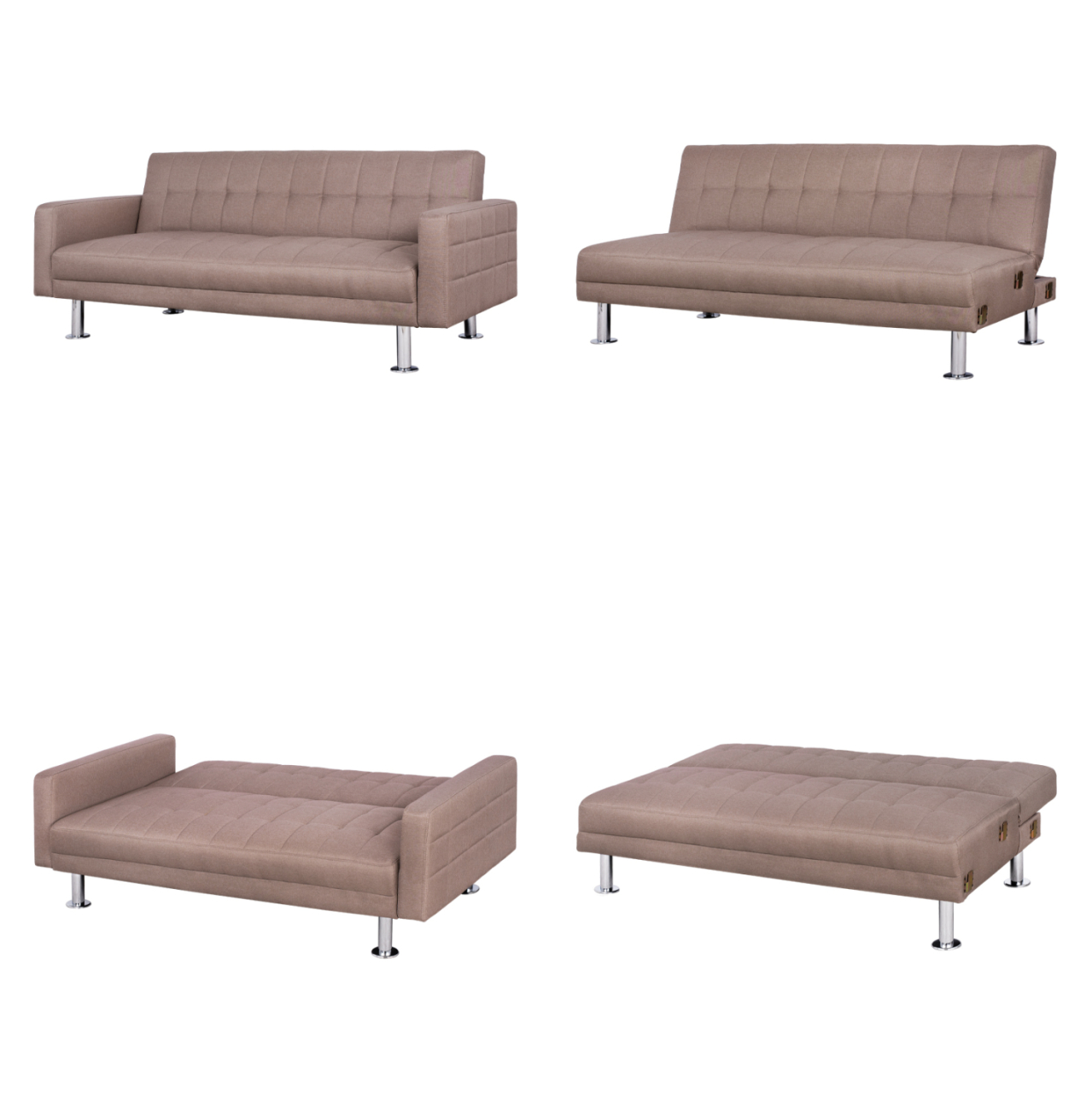 Mutli Corner Sofa Beige Sofa Bed Holden HM3147.02 Recersible 265x151x78cm [6]