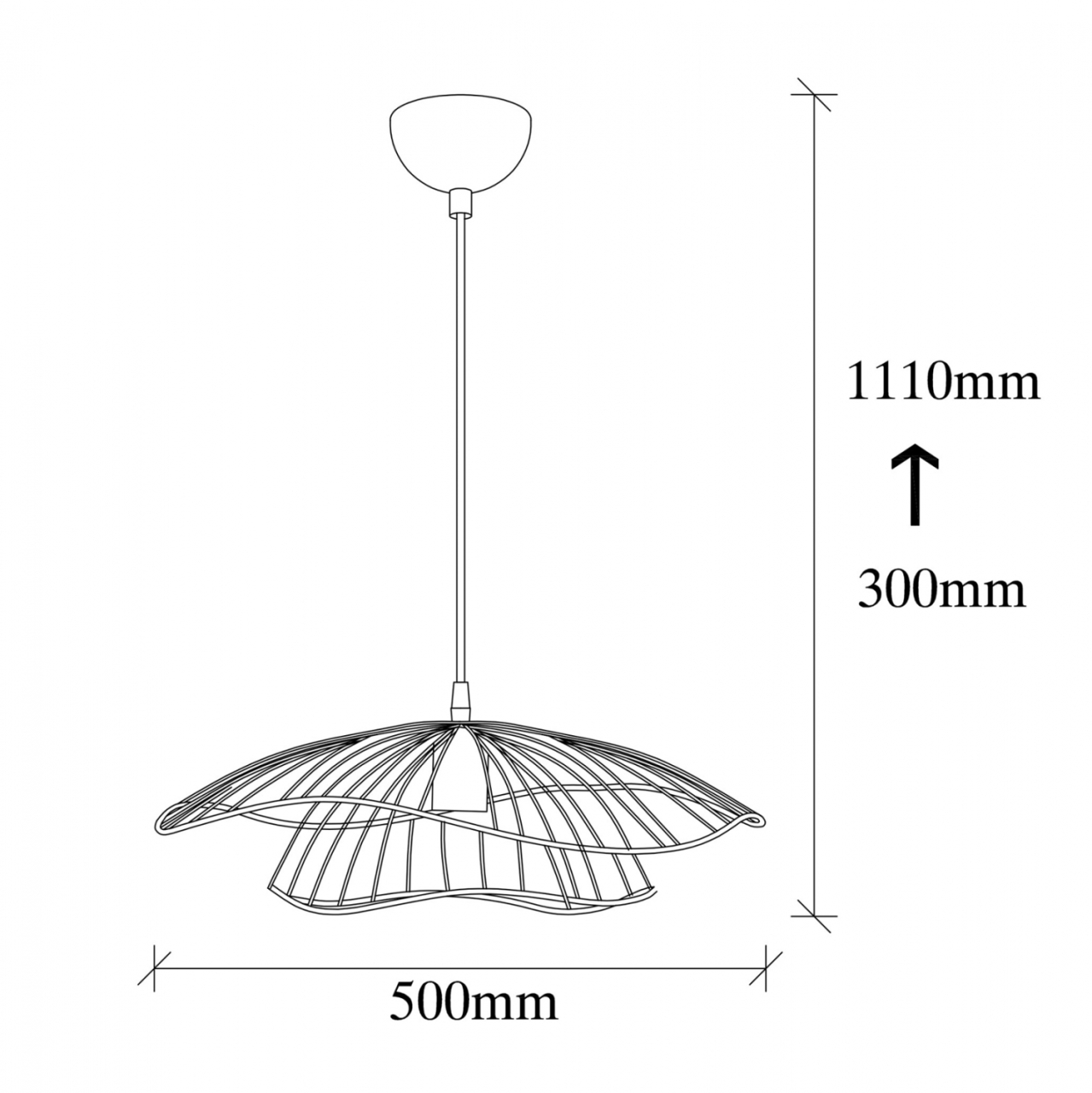NG LAMP METAL PENDANT COPPER HM7229.02 Φ50x111 cm. [2]