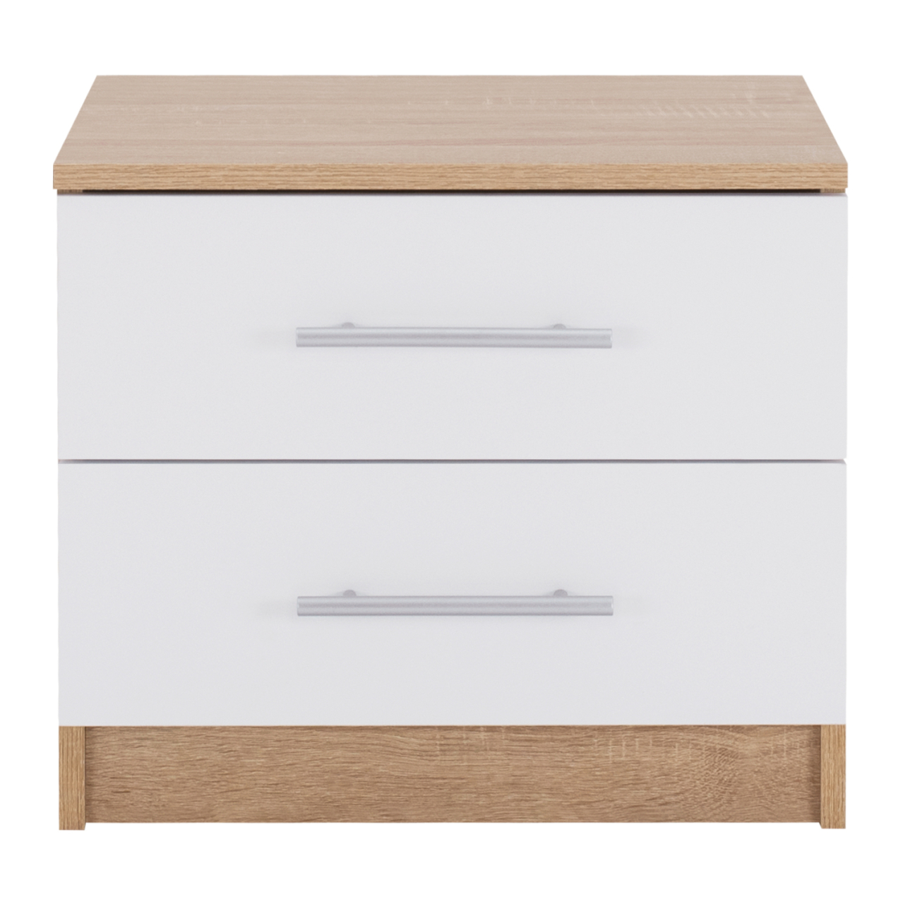 NIGHT STAND HM2220.06 SONAMA-WHITE 48x40,5x41,5 cm. [4]