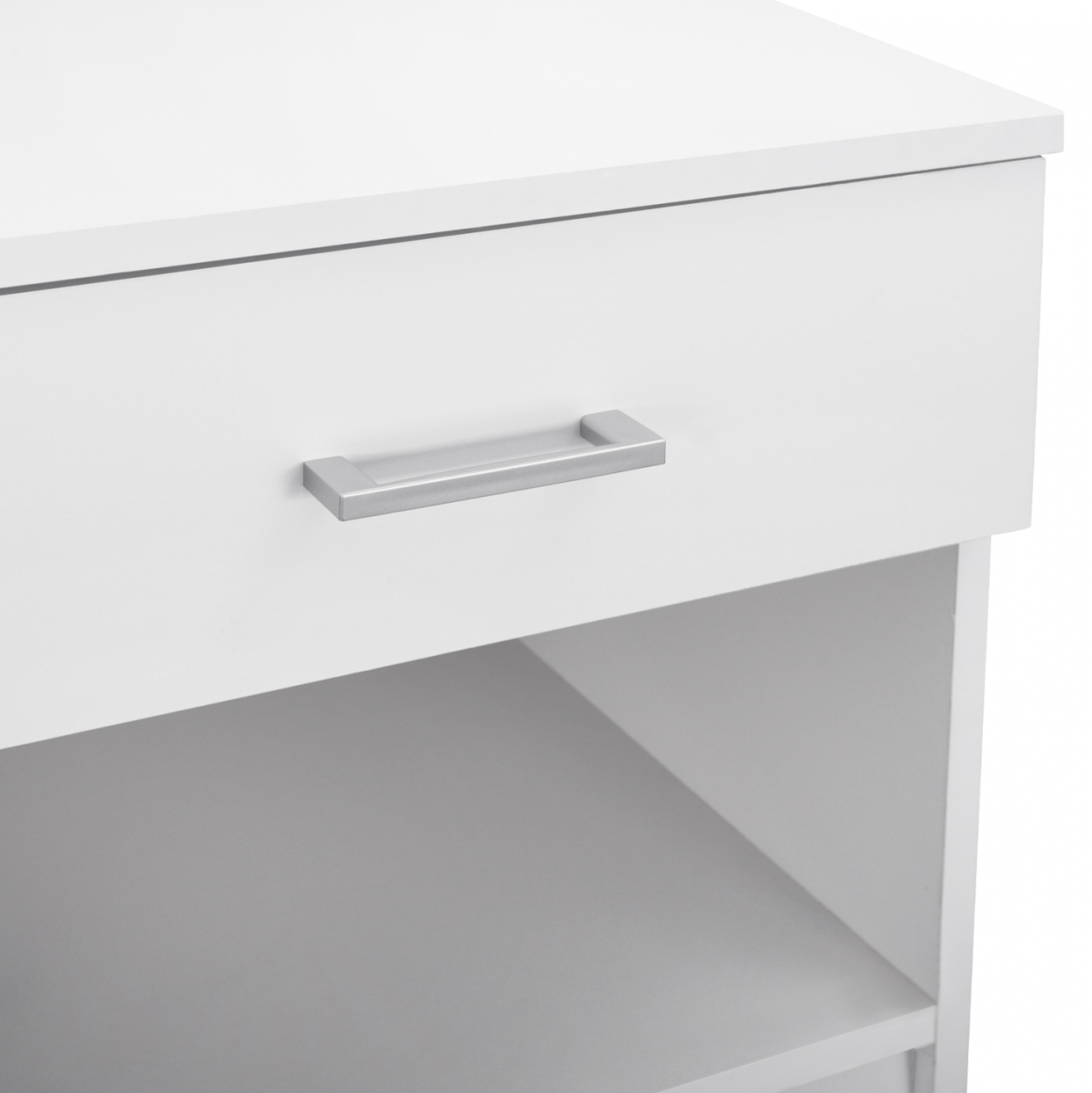 NIGHT STAND WITH 1 DRAWER IN WHITE HM2345.05 45x35,5x47 cm. [6]