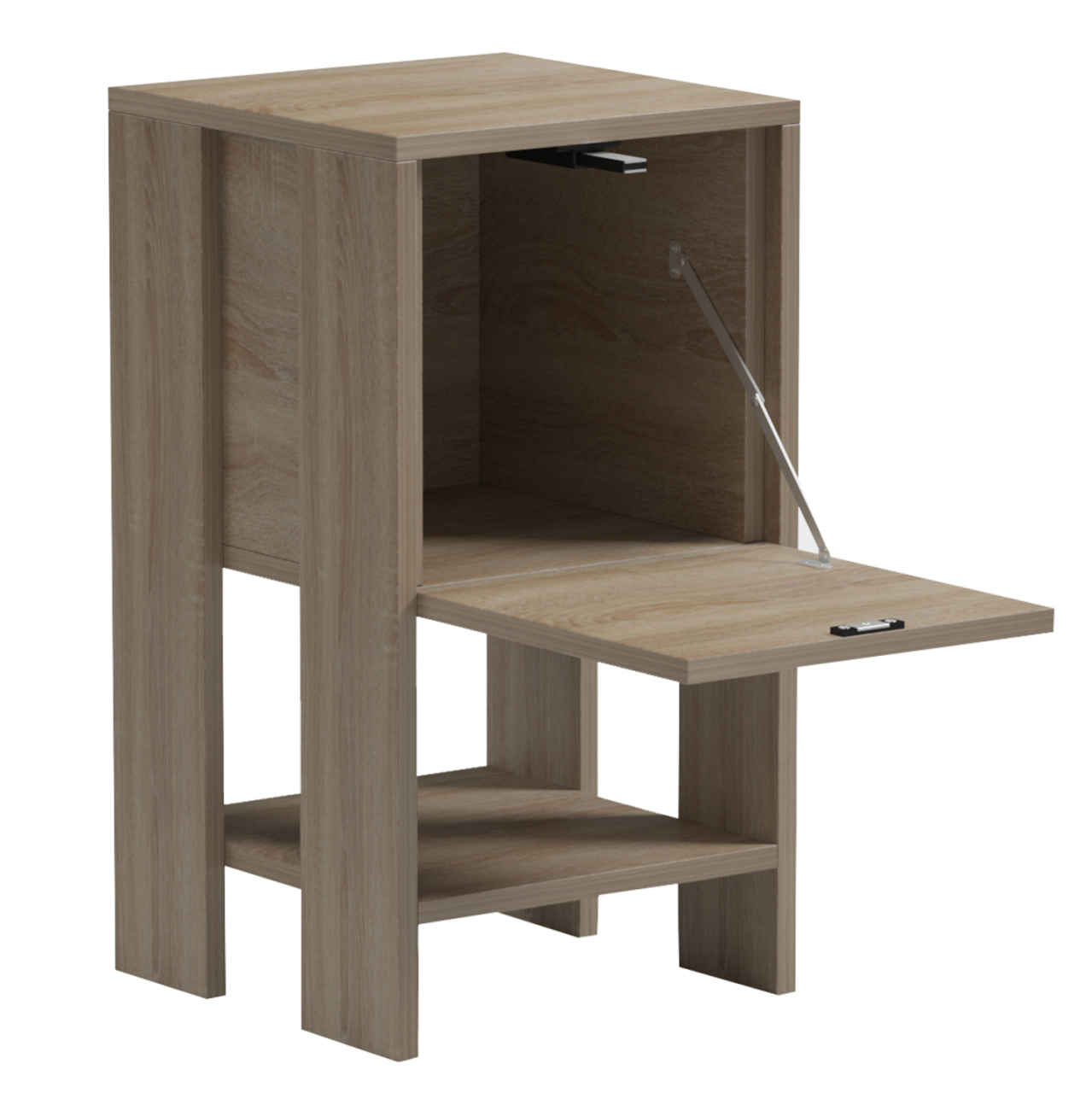 NIGHTSTAND ARGUS HM18378.01 MELAMINE IN SONAMA 30x30x55Hcm. [6]