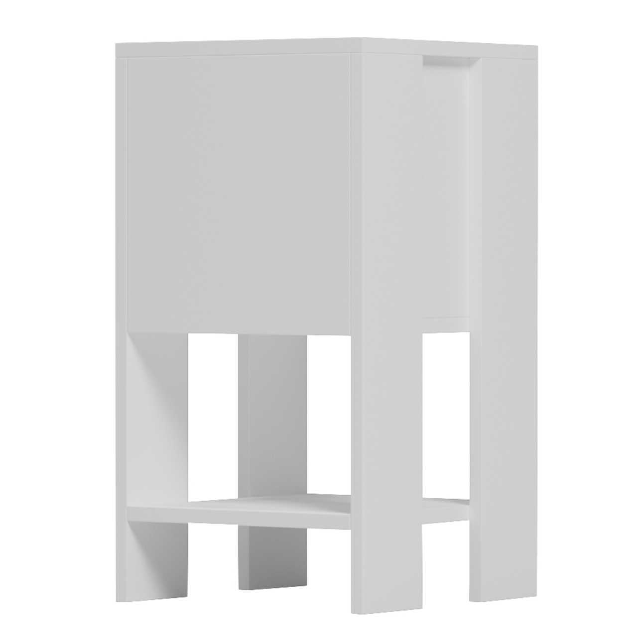 NIGHTSTAND ARGUS HM18378.02 MELAMINE IN WHITE 30x30x55Hcm. [5]