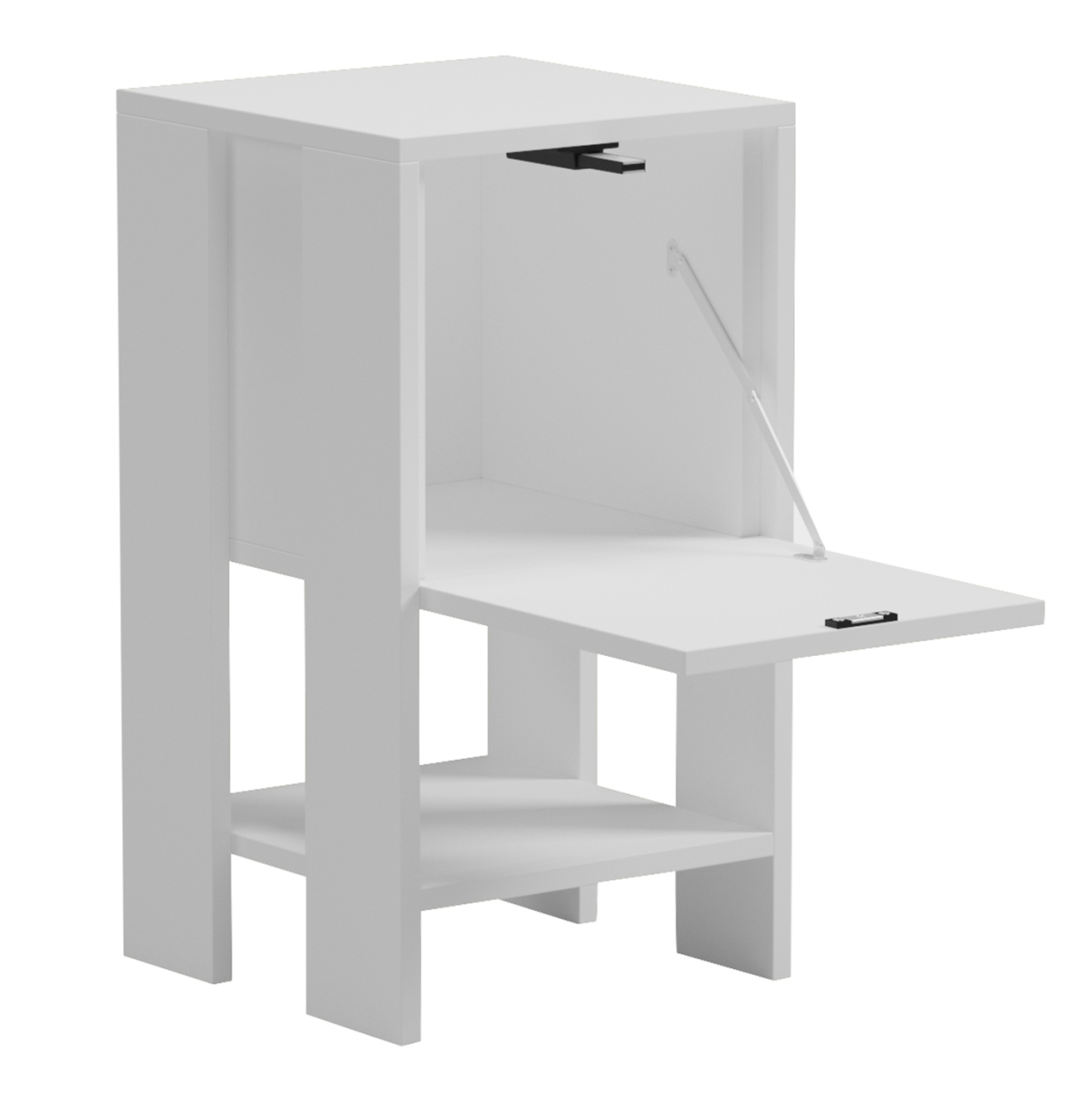 NIGHTSTAND ARGUS HM18378.02 MELAMINE IN WHITE 30x30x55Hcm. [7]
