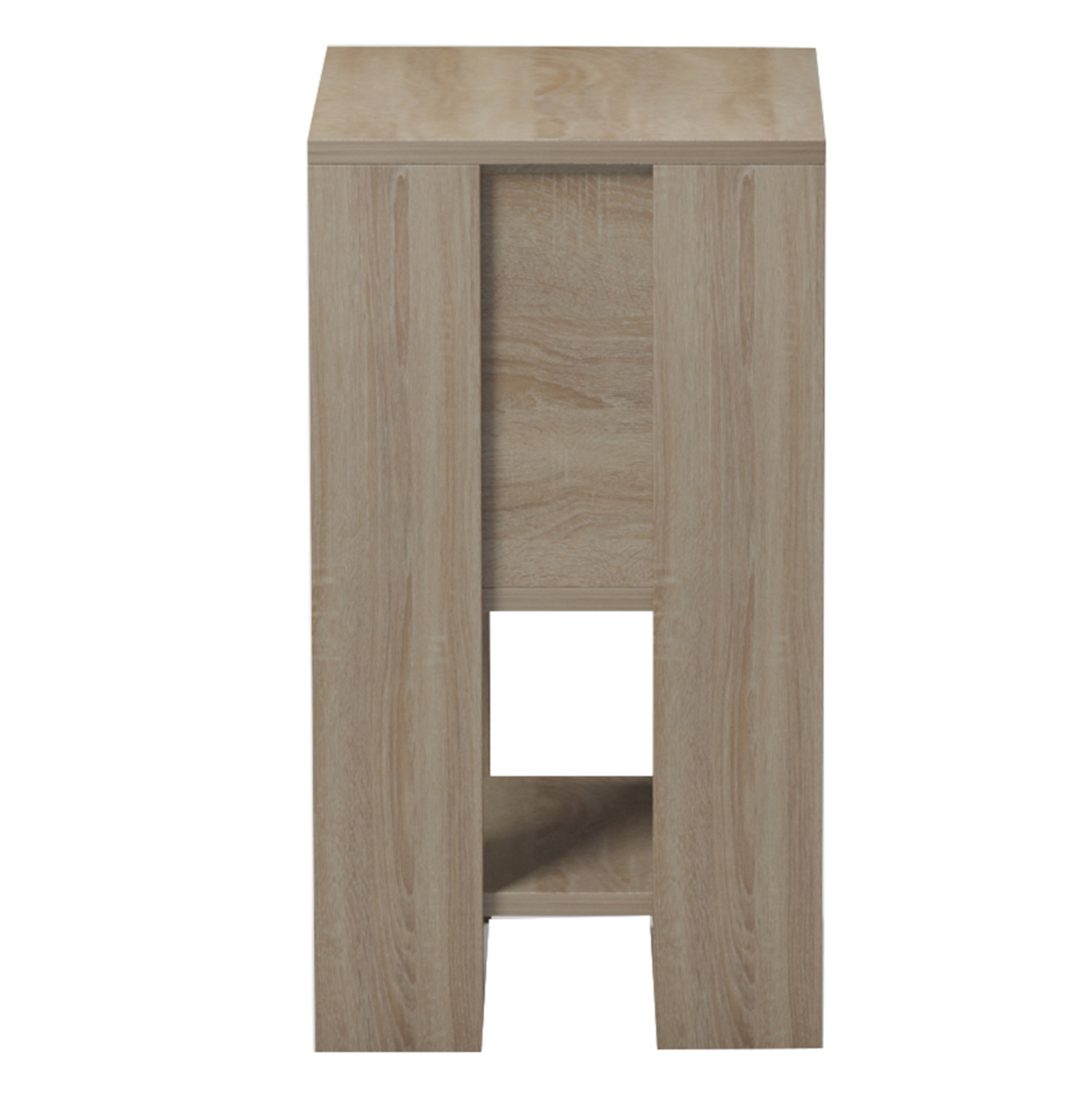NIGHTSTAND ARGUS HM18378.11 MELAMINE IN WHITE/SONAMA 30x30x55Hcm. [4]