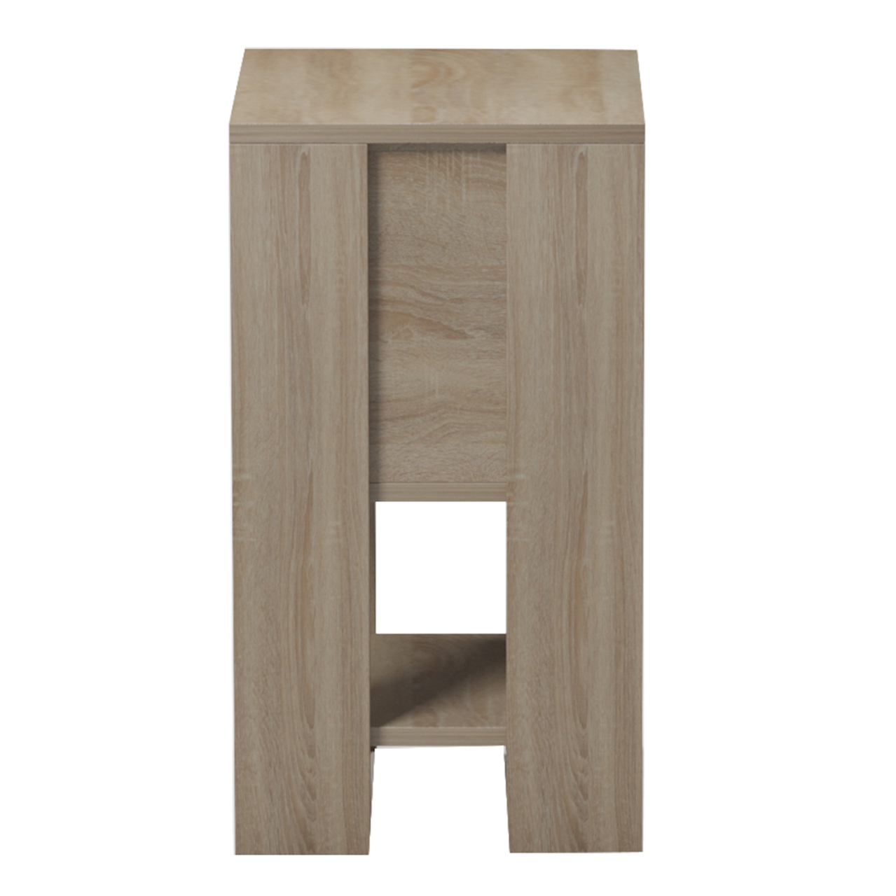 NIGHTSTAND ARGUS HM18378.13 MELAMINE IN SONAMA/GREY 30x30x55Hcm. [4]