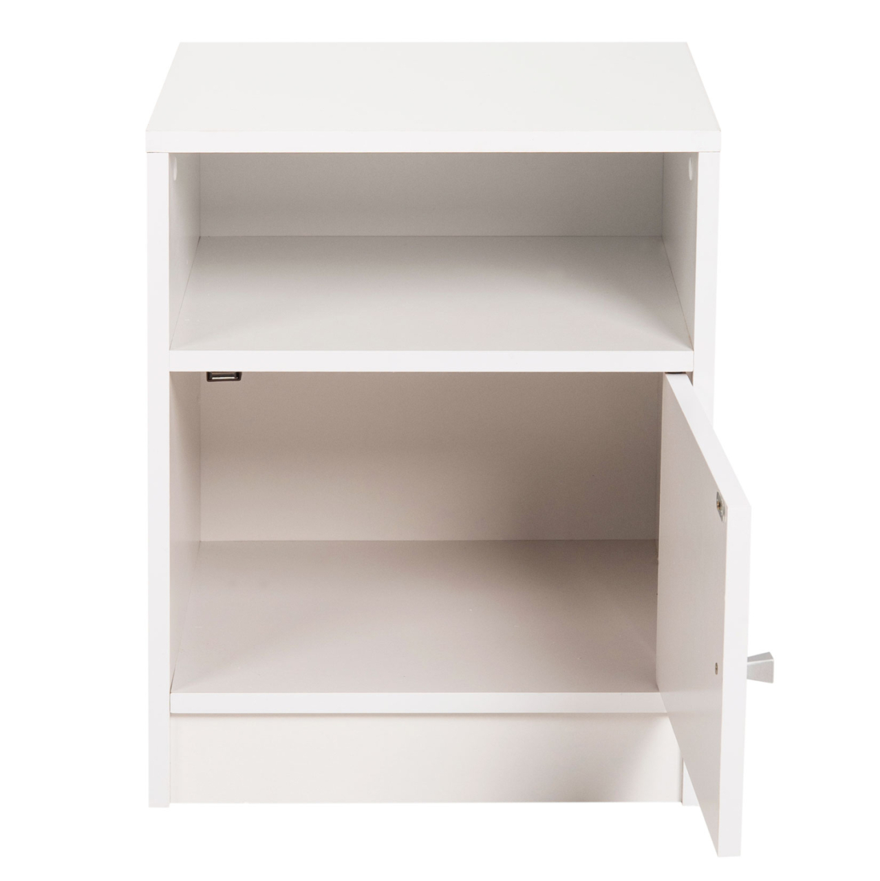NIGHTSTAND MALORY HM2205.05 WHITE MELAMINE 40x40x50Hcm. [5]