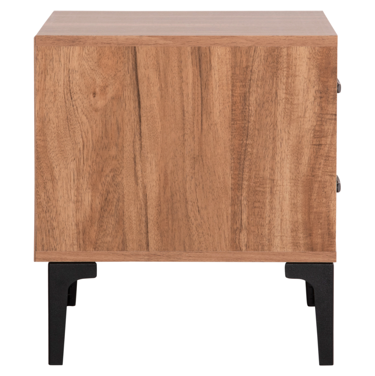 NIGHTSTAND SERIES HARRY HM2487.01 MELAMINE IN NATURAL WOOD COLOR-BLACK 55x43x48Hcm. [4]