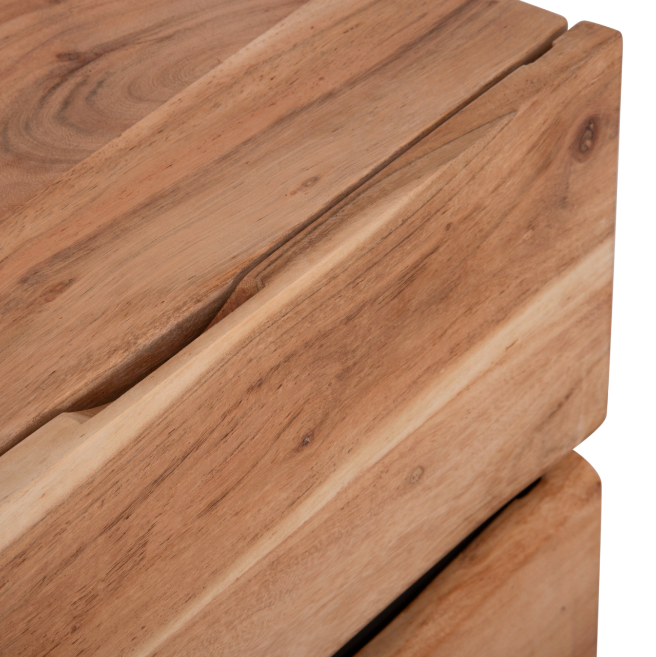NIGHTSTAND WITH 2 DRAWERS ALICIA HM8360.11 ACACIA WOOD IN NATURAL COLOR 45x35x56Hcm. [8]