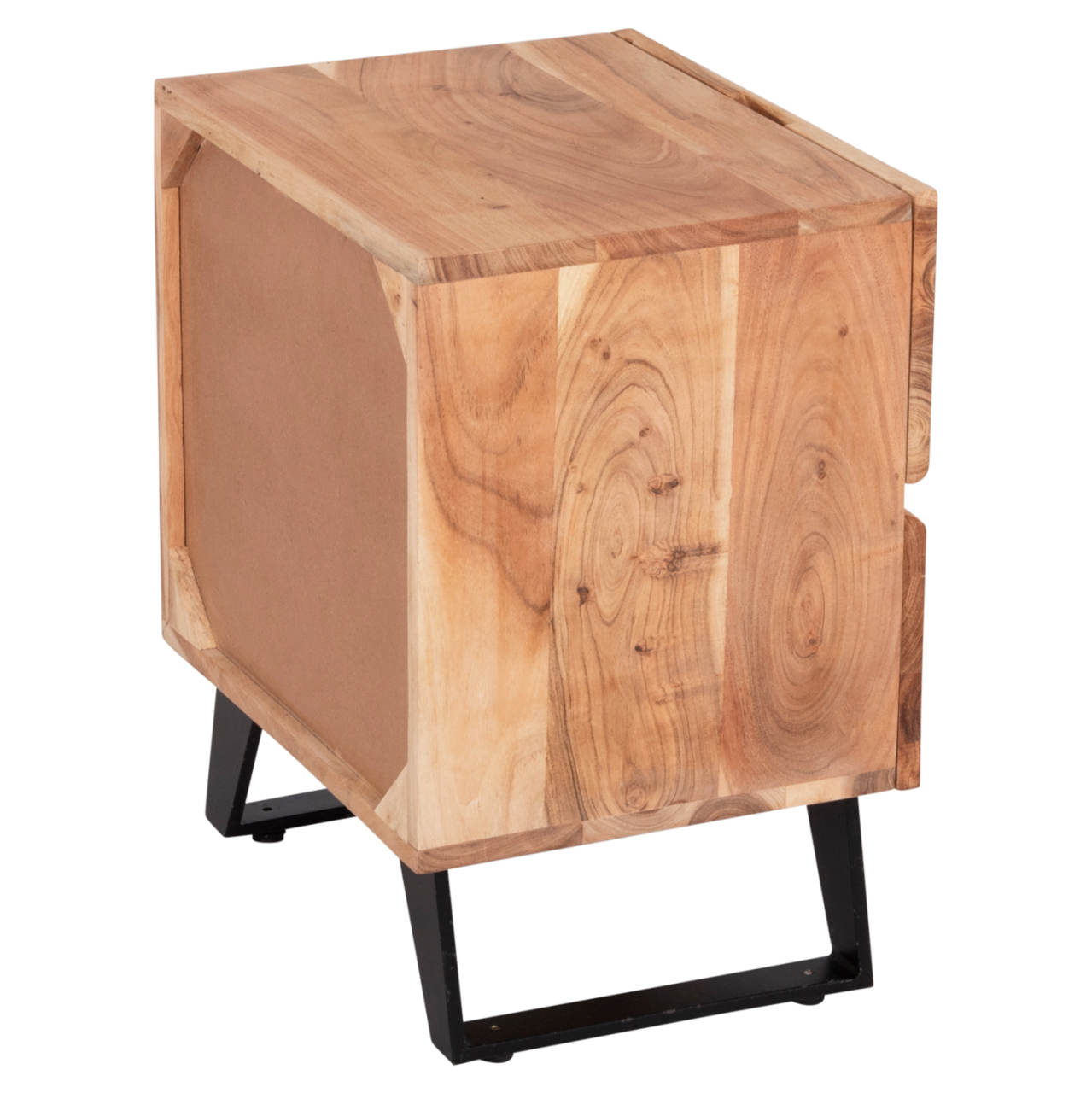 NIGHTSTAND WITH 2 DRAWERS ALICIA HM8360.11 ACACIA WOOD IN NATURAL COLOR 45x35x56Hcm. [5]