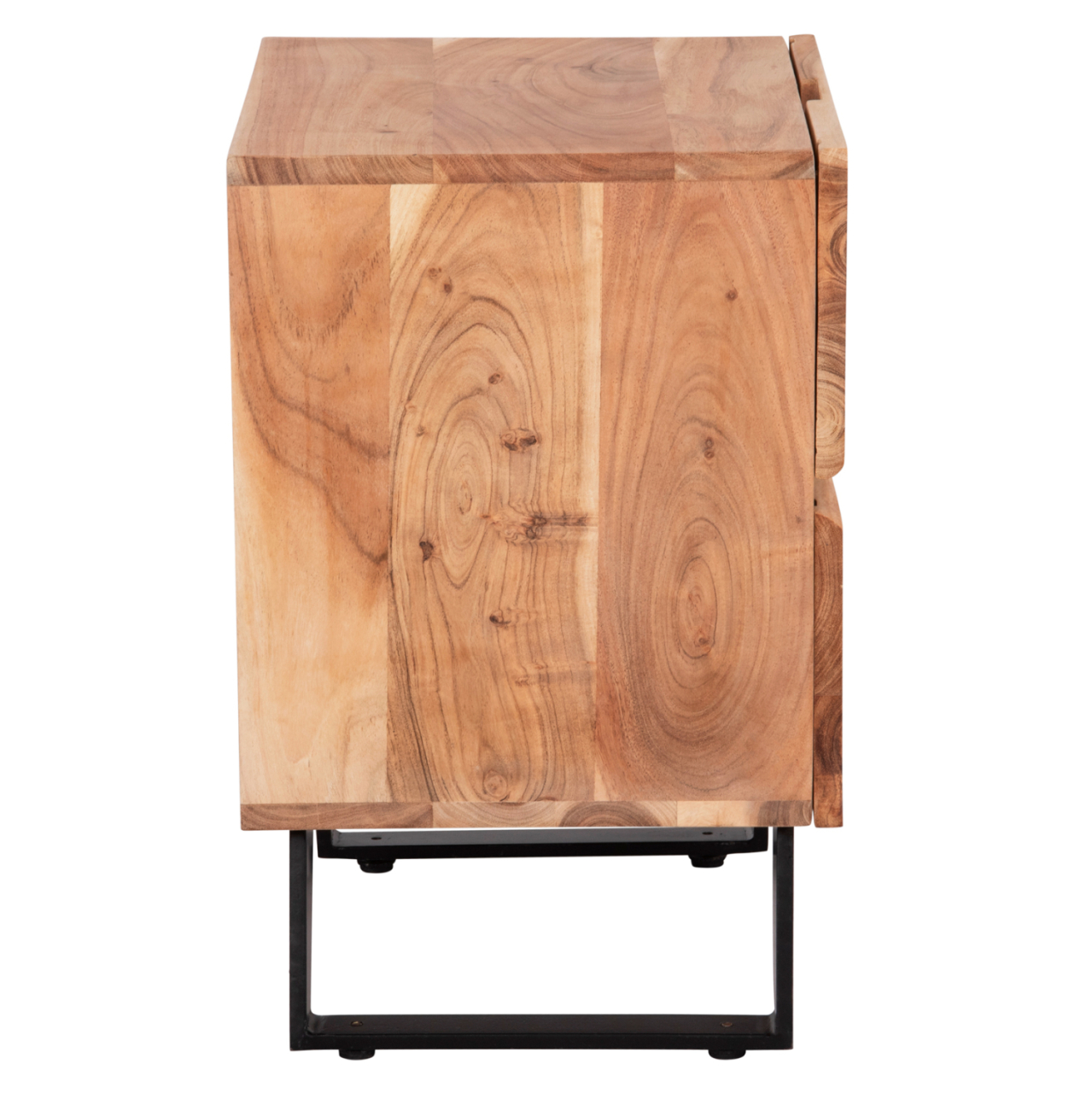 NIGHTSTAND WITH 2 DRAWERS ALICIA HM8360.11 ACACIA WOOD IN NATURAL COLOR 45x35x56Hcm. [4]
