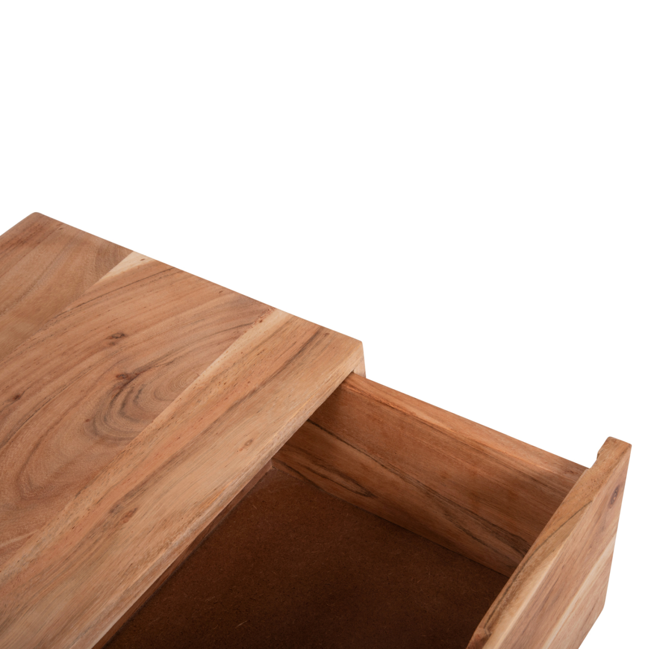 NIGHTSTAND WITH 2 DRAWERS ALICIA HM8360.11 ACACIA WOOD IN NATURAL COLOR 45x35x56Hcm. [9]