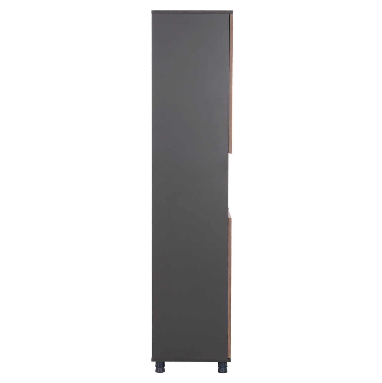 OFFICE BOOKCASE MAVIX HM2160 MELAMINE IN GREY-WALNUT 80Χ40Χ180Hcm. [4]