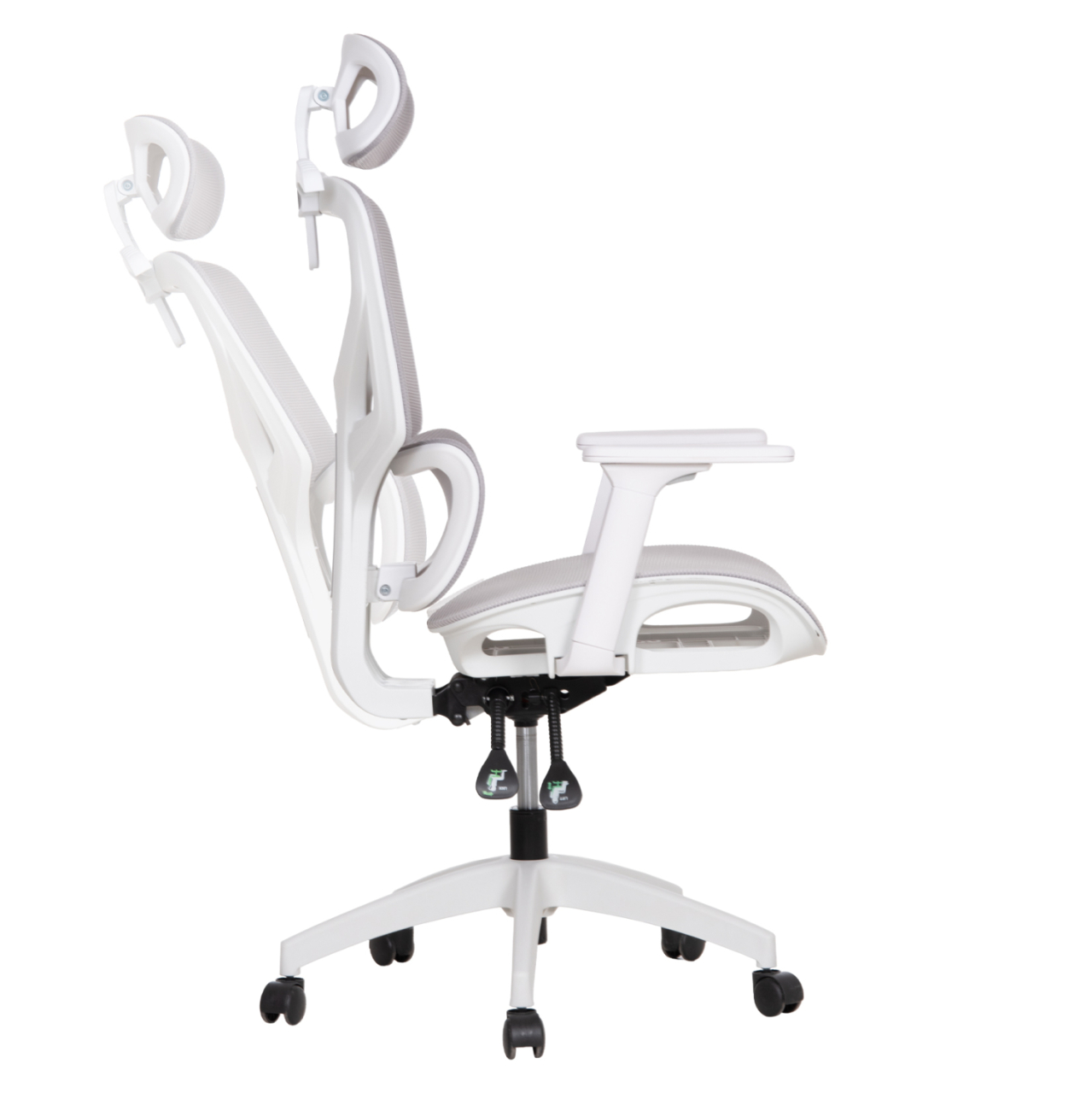 OFFICE CHAIR APEX HM1227.02 WHITE PP--LIGHT GREY MESH FABRIC 70x66x113-130Hcm. [4]