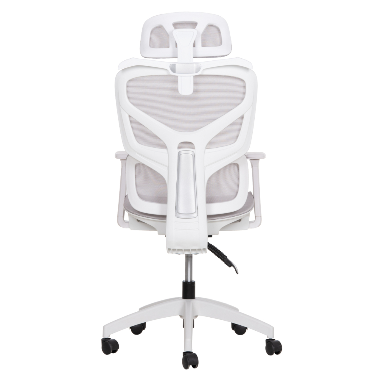 OFFICE CHAIR APEX HM1227.02 WHITE PP--LIGHT GREY MESH FABRIC 70x66x113-130Hcm. [6]
