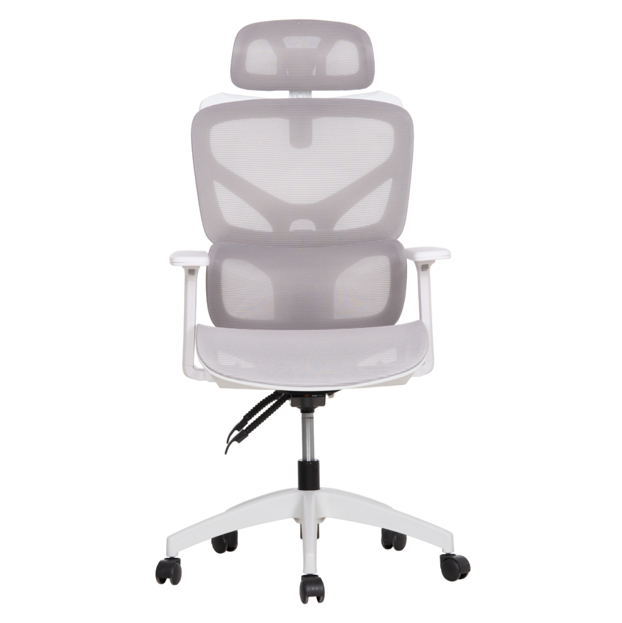 OFFICE CHAIR APEX HM1227.02 WHITE PP--LIGHT GREY MESH FABRIC 70x66x113-130Hcm. [3]